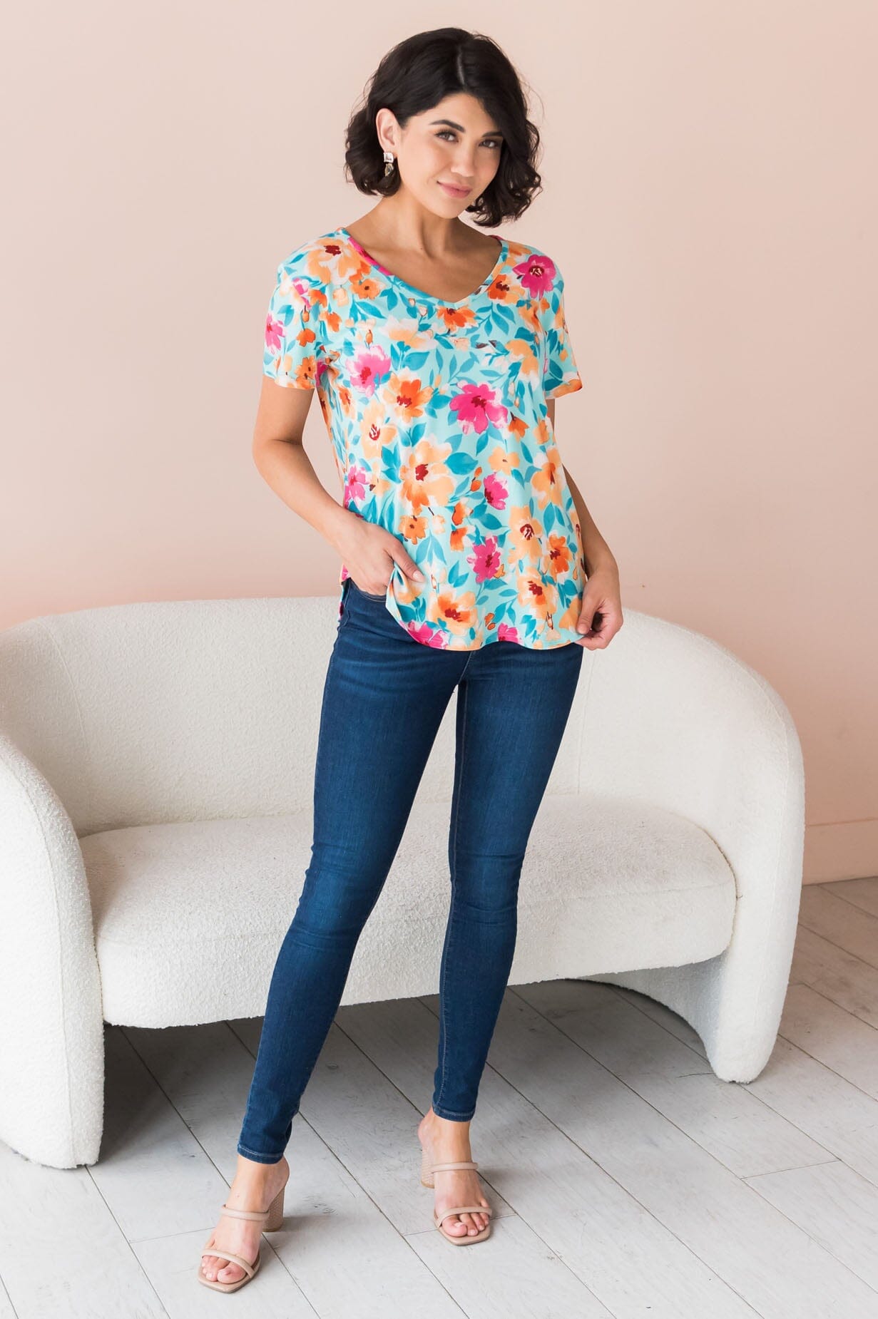 Beautiful On You Modest Top Tops vendor-unknown 