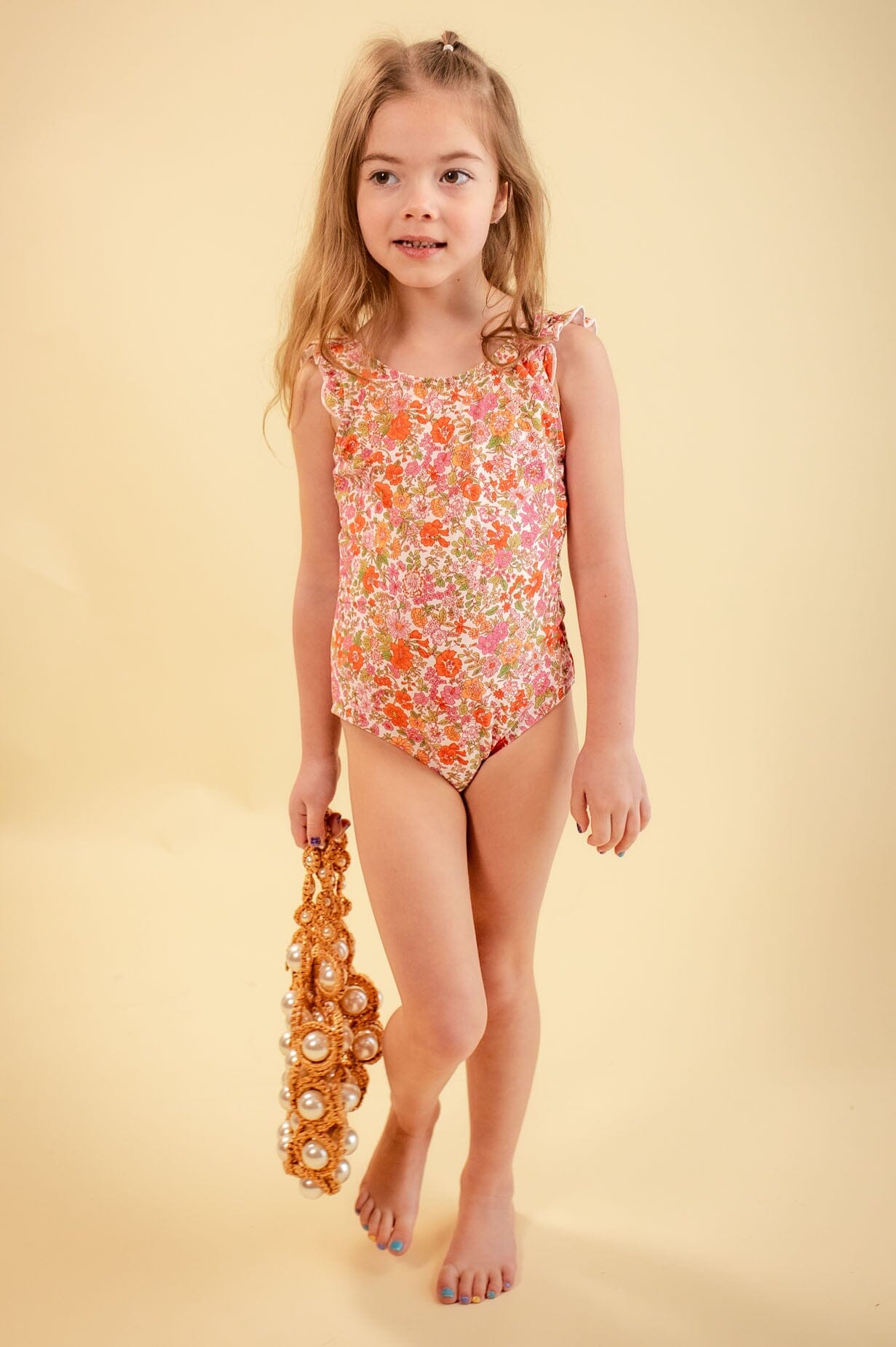 Little Retro Bouquet One Piece Modest Dresses vendor-unknown 