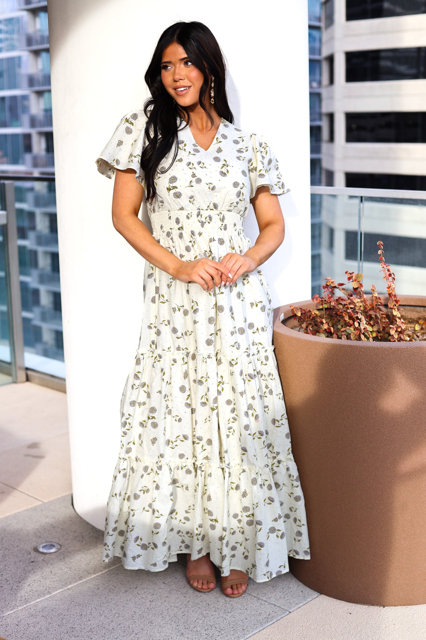 The Eden Modest Maxi Dress Lavender Hydrangea / XXL
