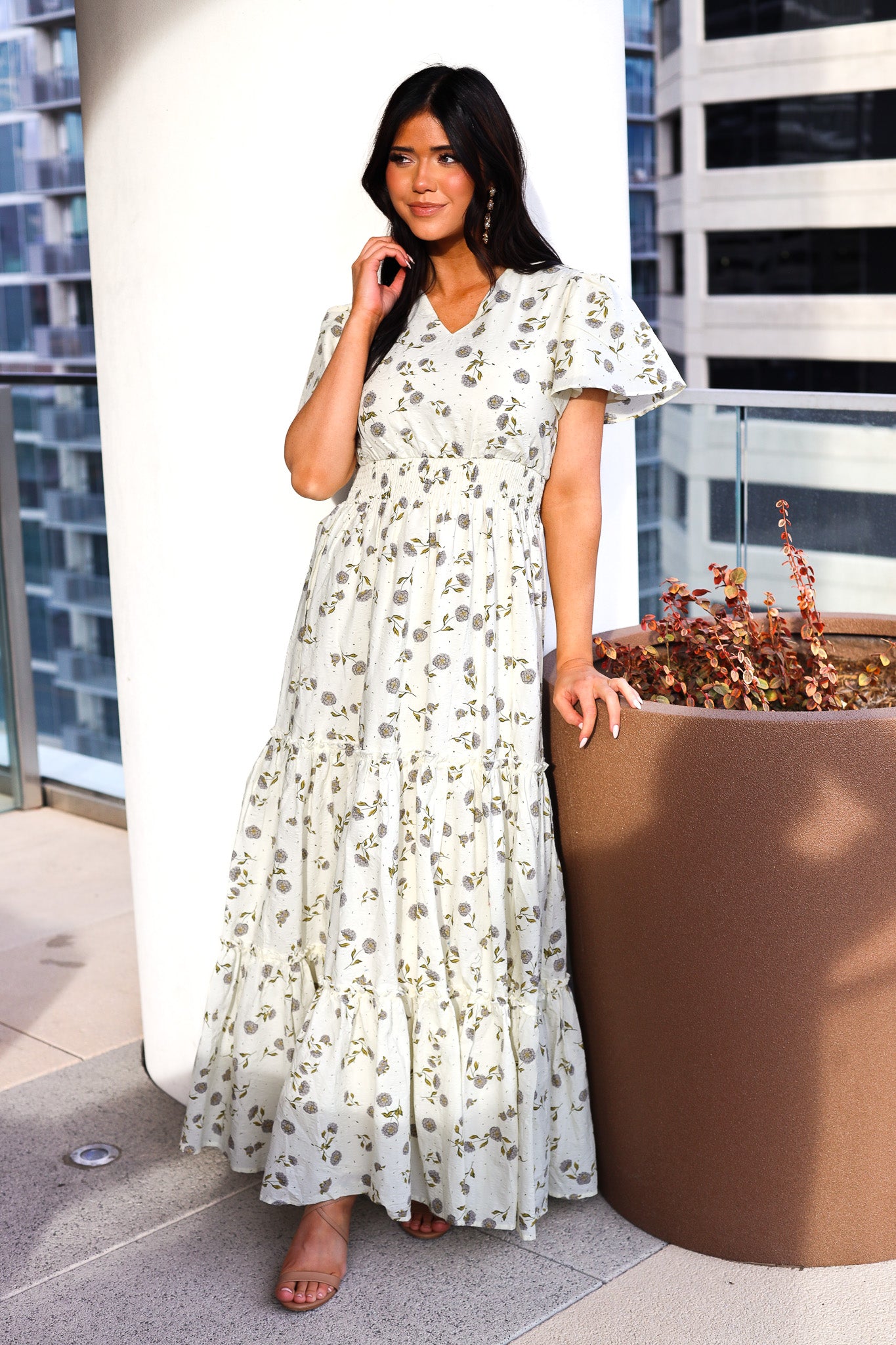 The Eden Modest Maxi Dress Lavender Hydrangea / XXL The Eden Modest Maxi Dress Lavender Hydrangea / XXL