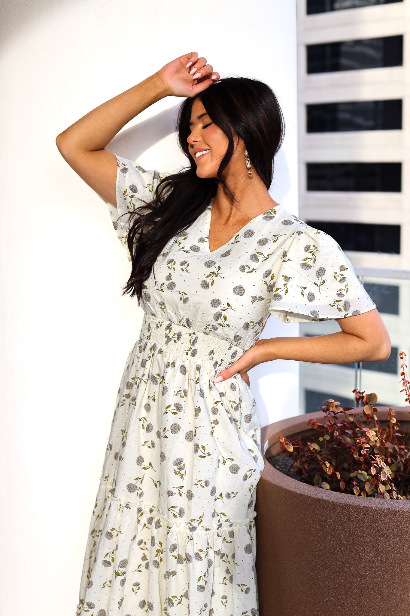 The Eden Modest Maxi Dress Lavender Hydrangea / XXL