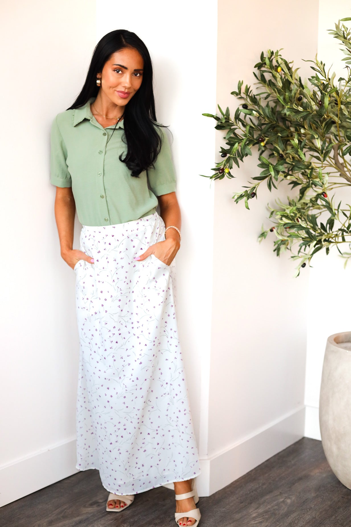 Ruffle Collared Blouse