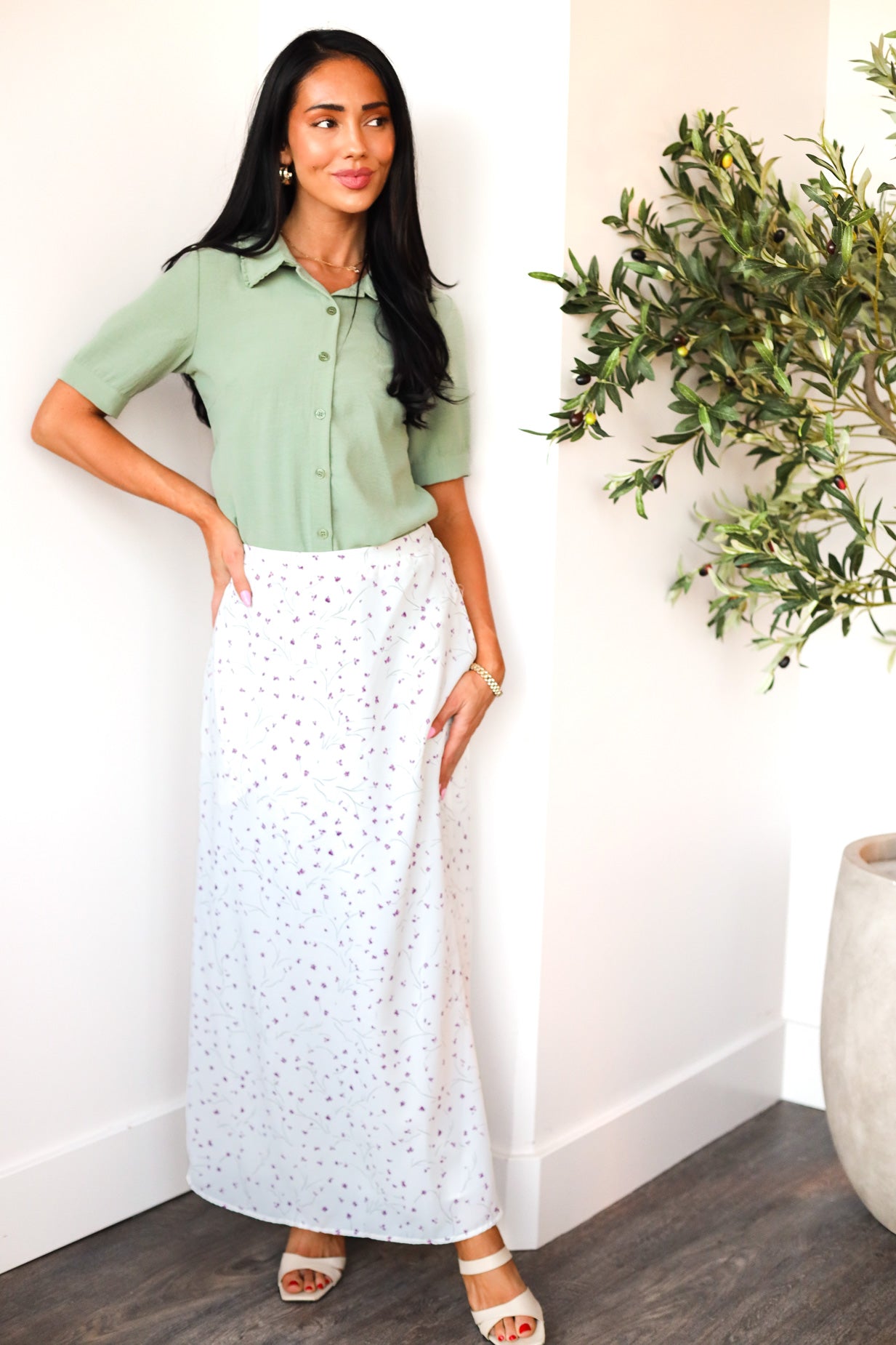 Ruffle Collared Blouse