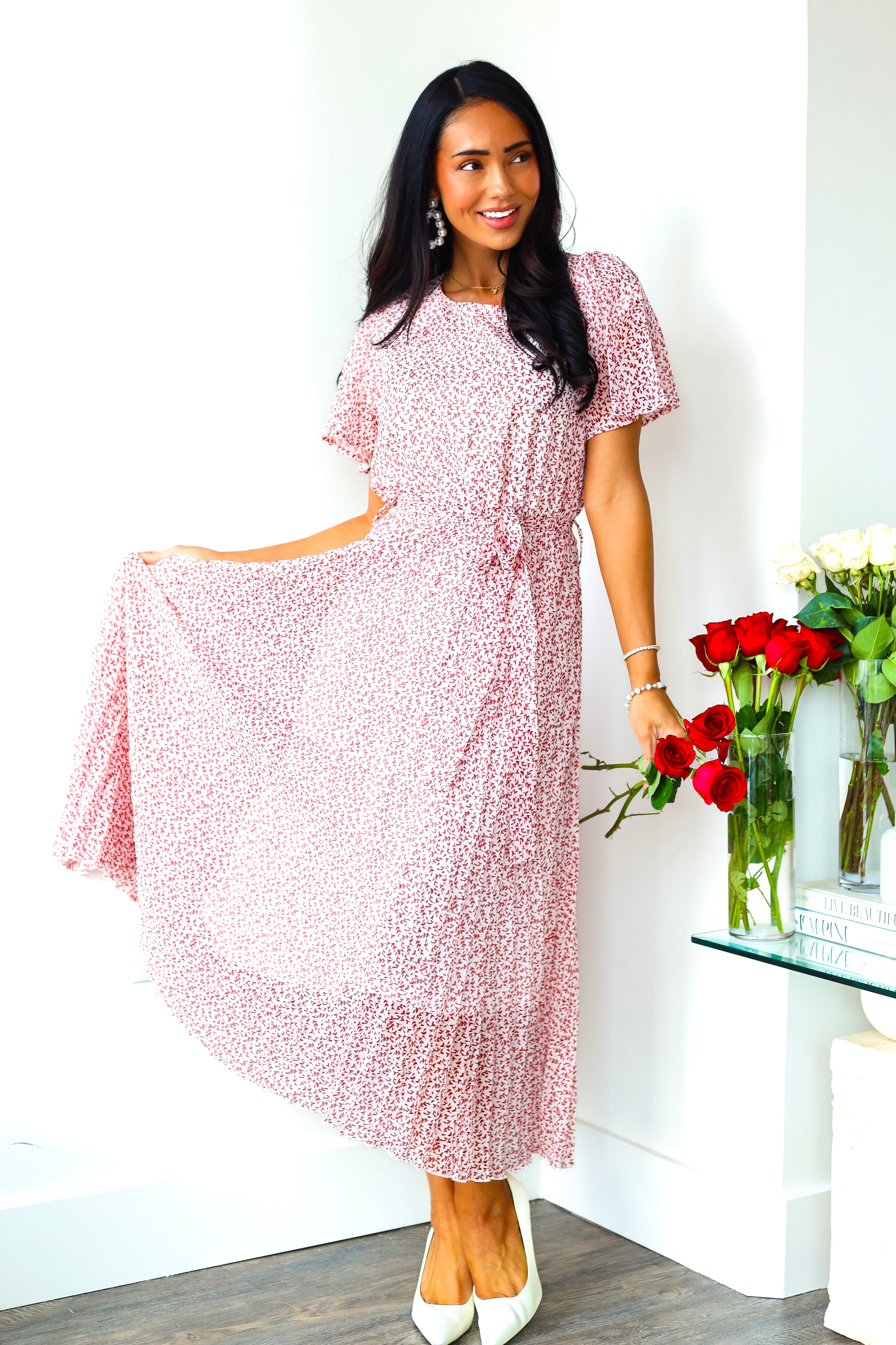 The Emiliana Modest Floral Dress