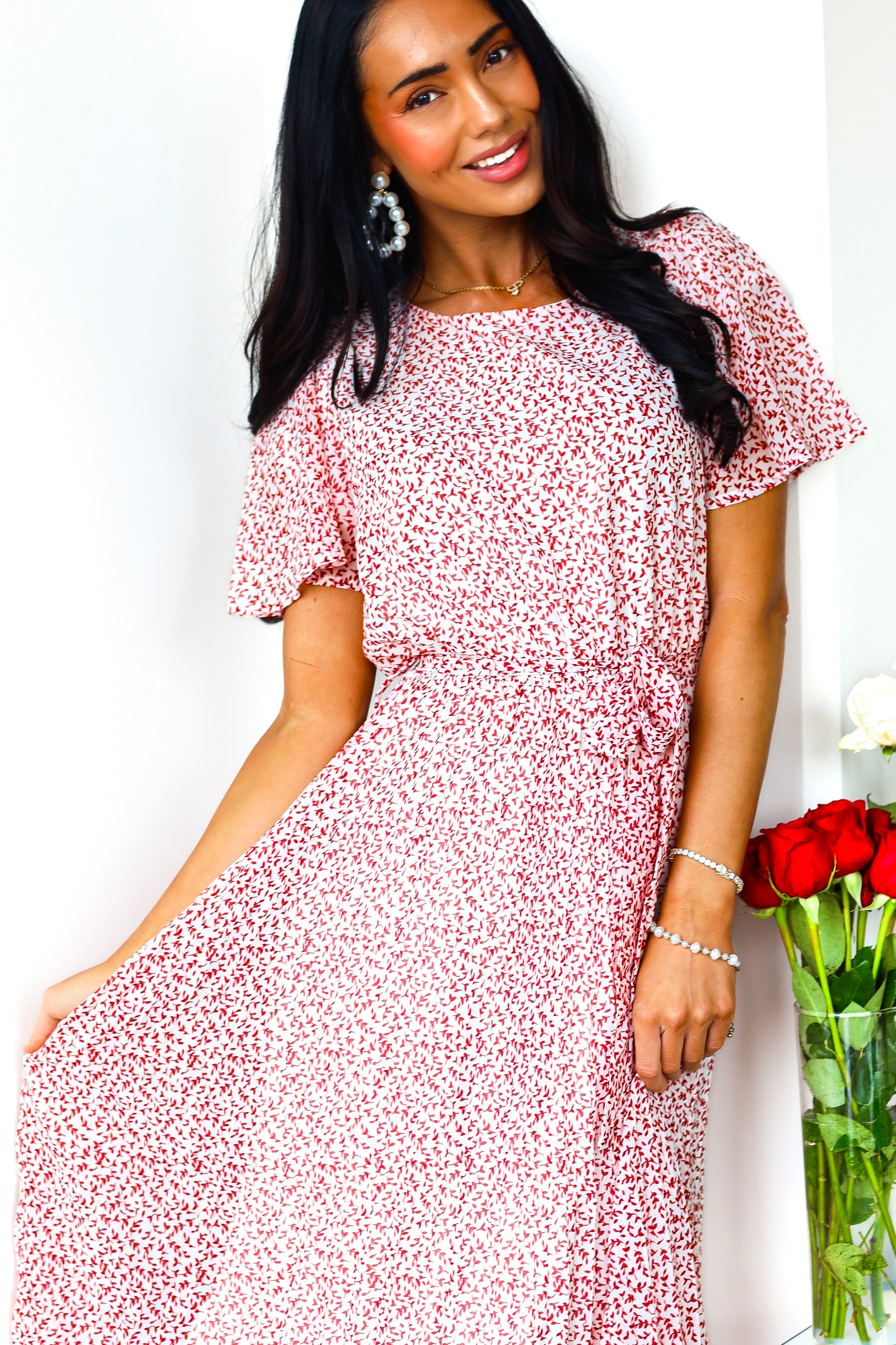The Emiliana Modest Floral Dress