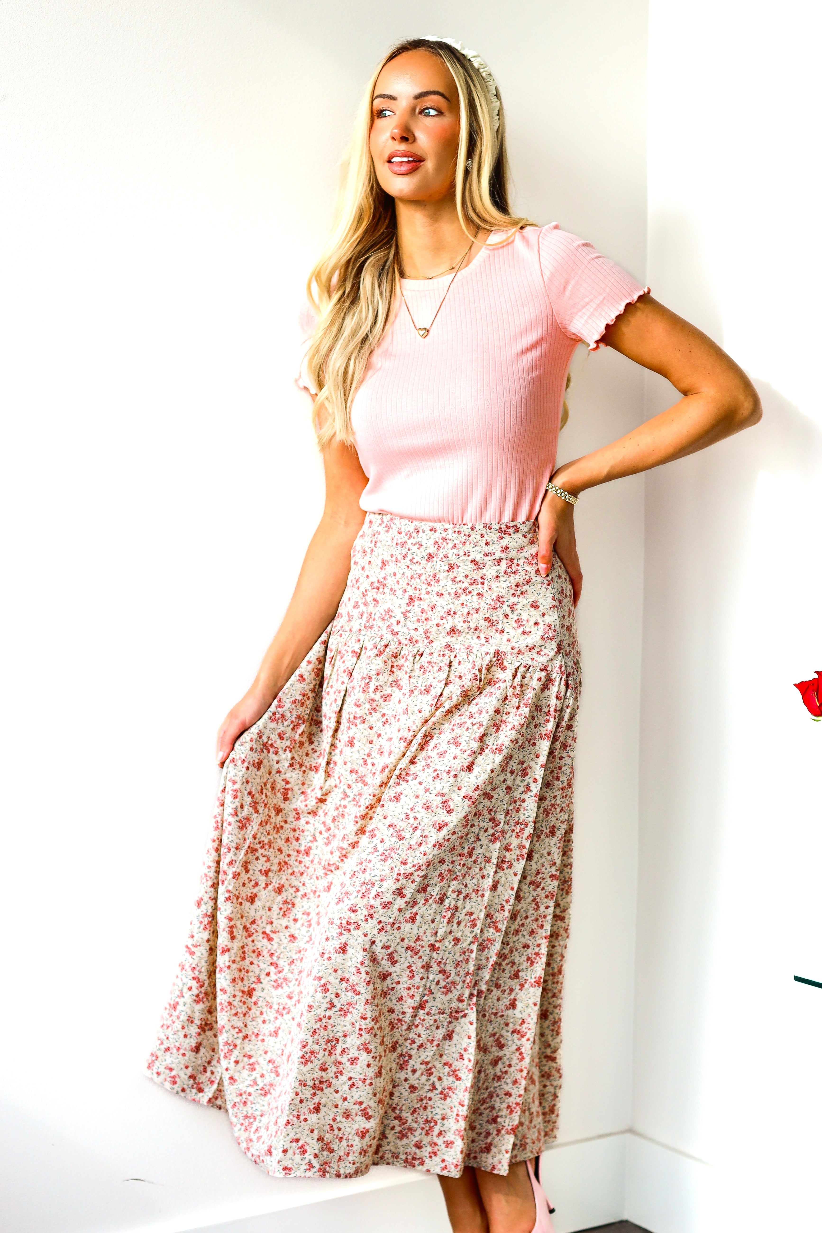 Begin Again Drop Hem Skirt