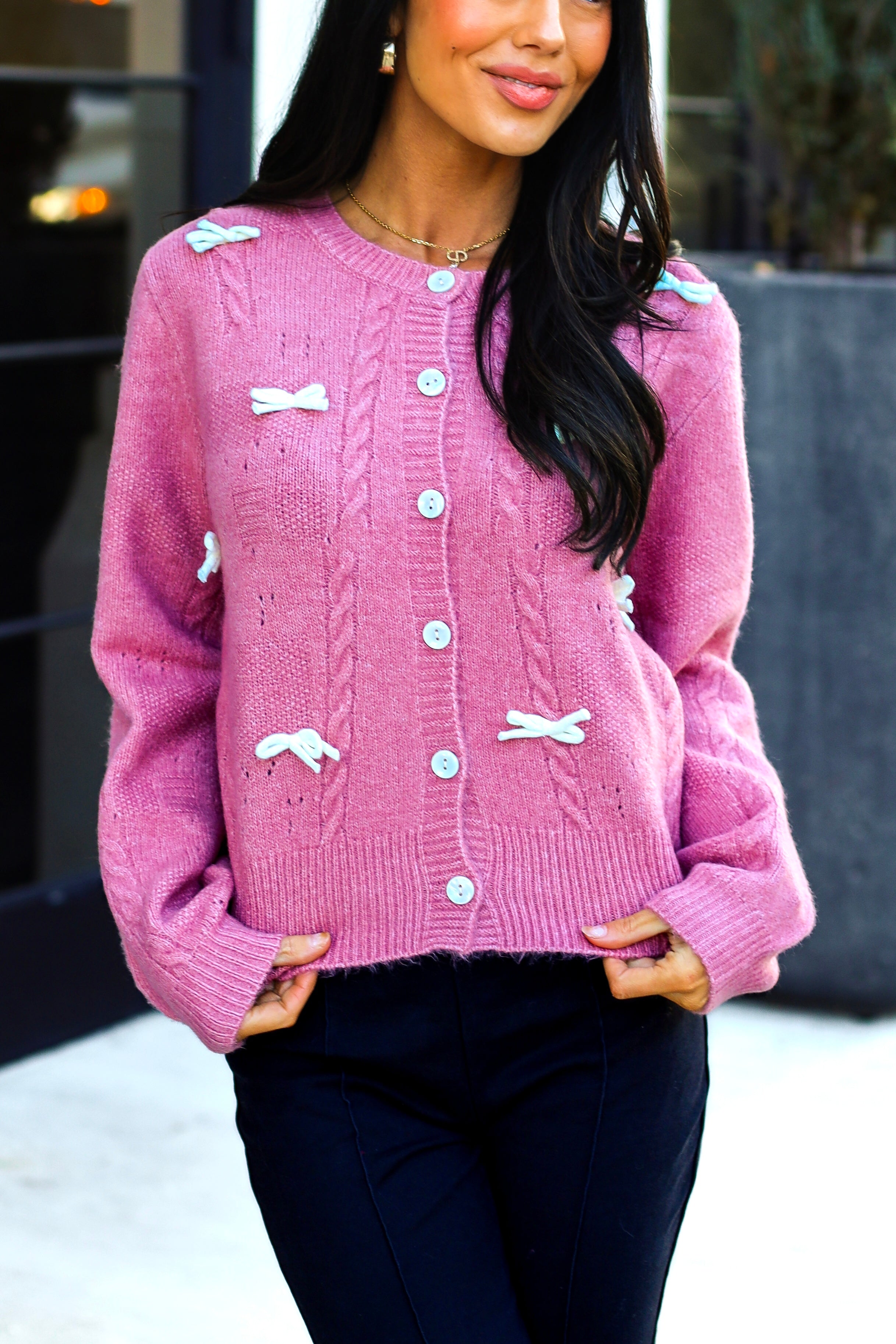 Daring Love Button Front Sweater