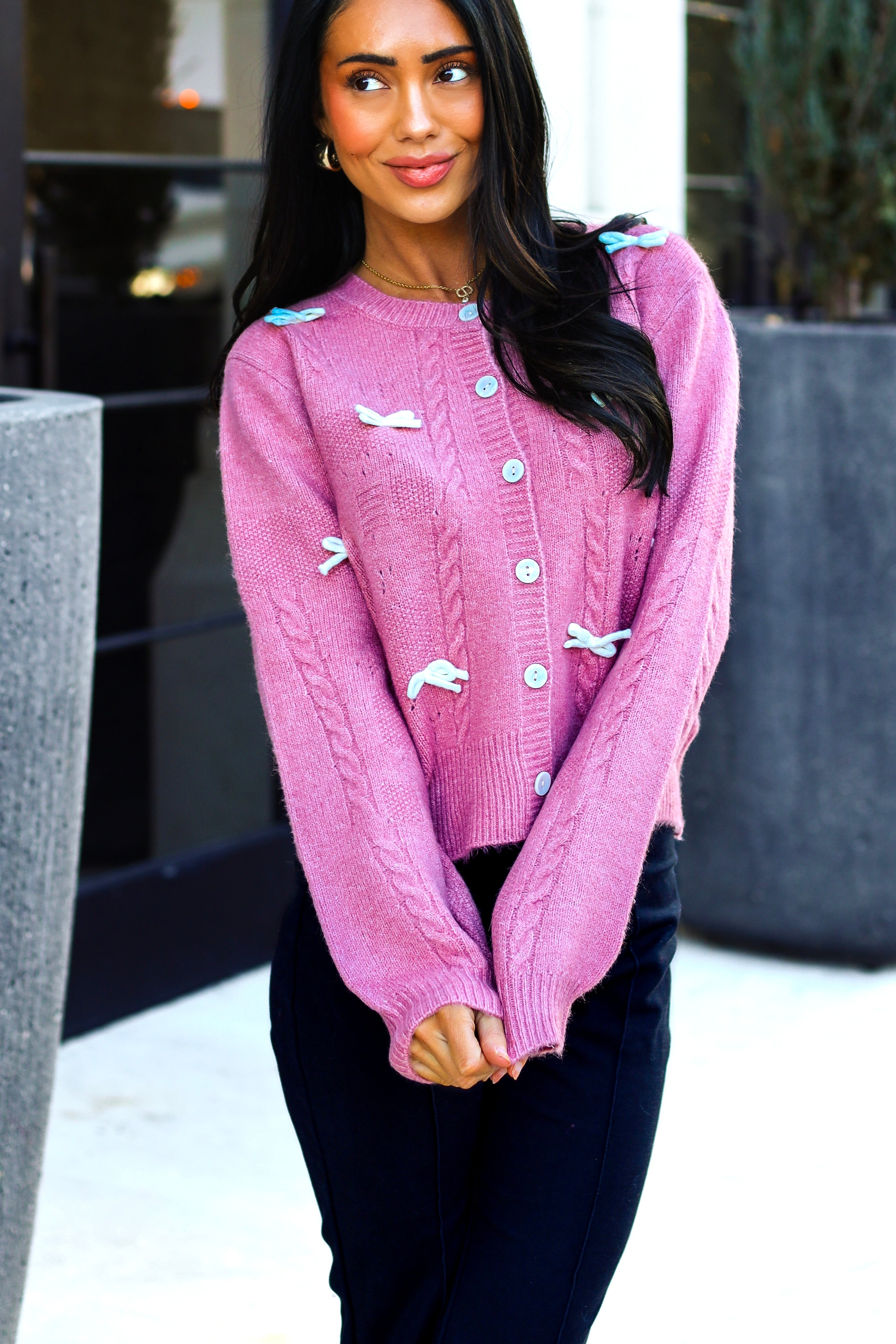 Daring Love Button Front Sweater