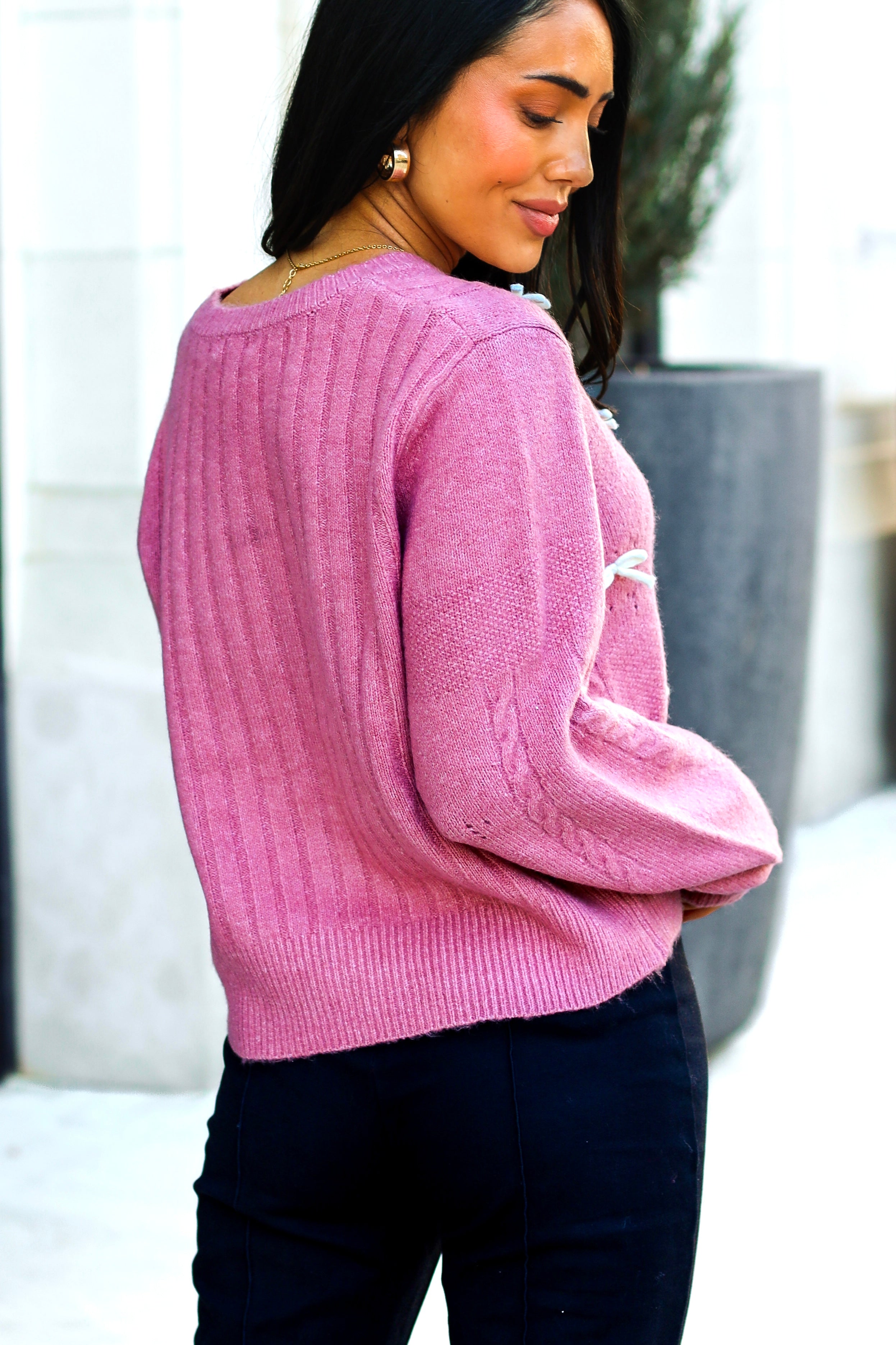 Daring Love Button Front Sweater