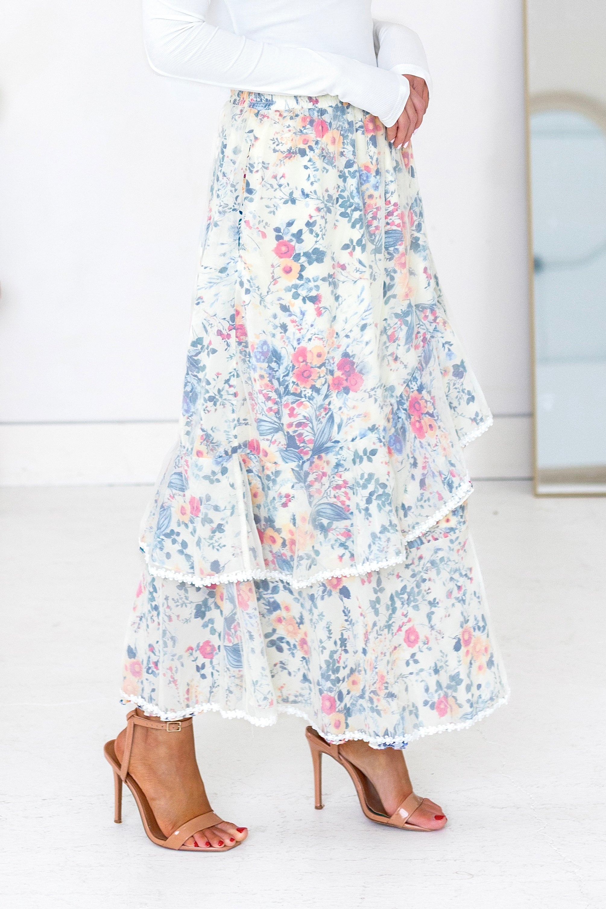 Expression Of Love Ruffle Skirt