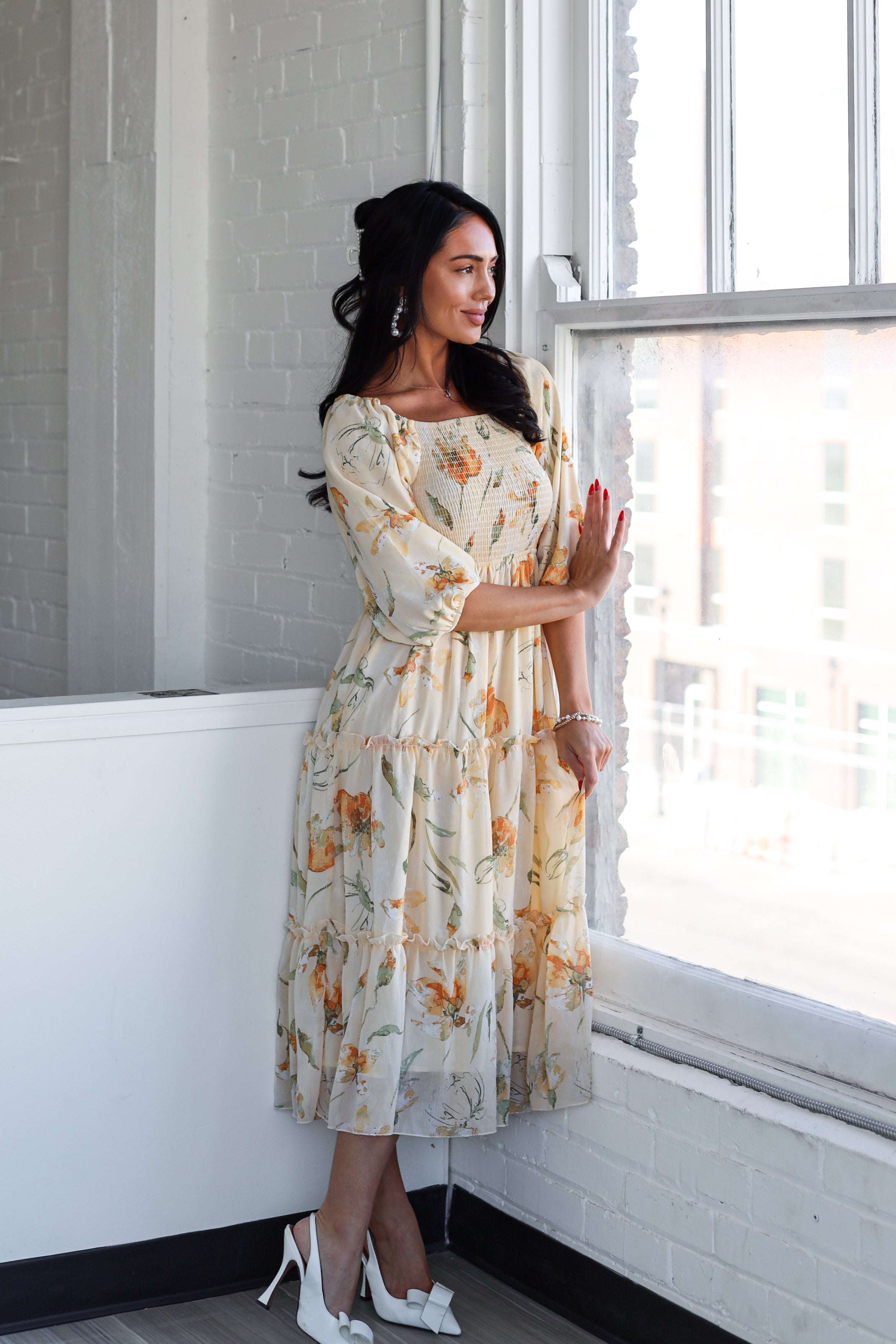 The Greta Modest Floral Dress