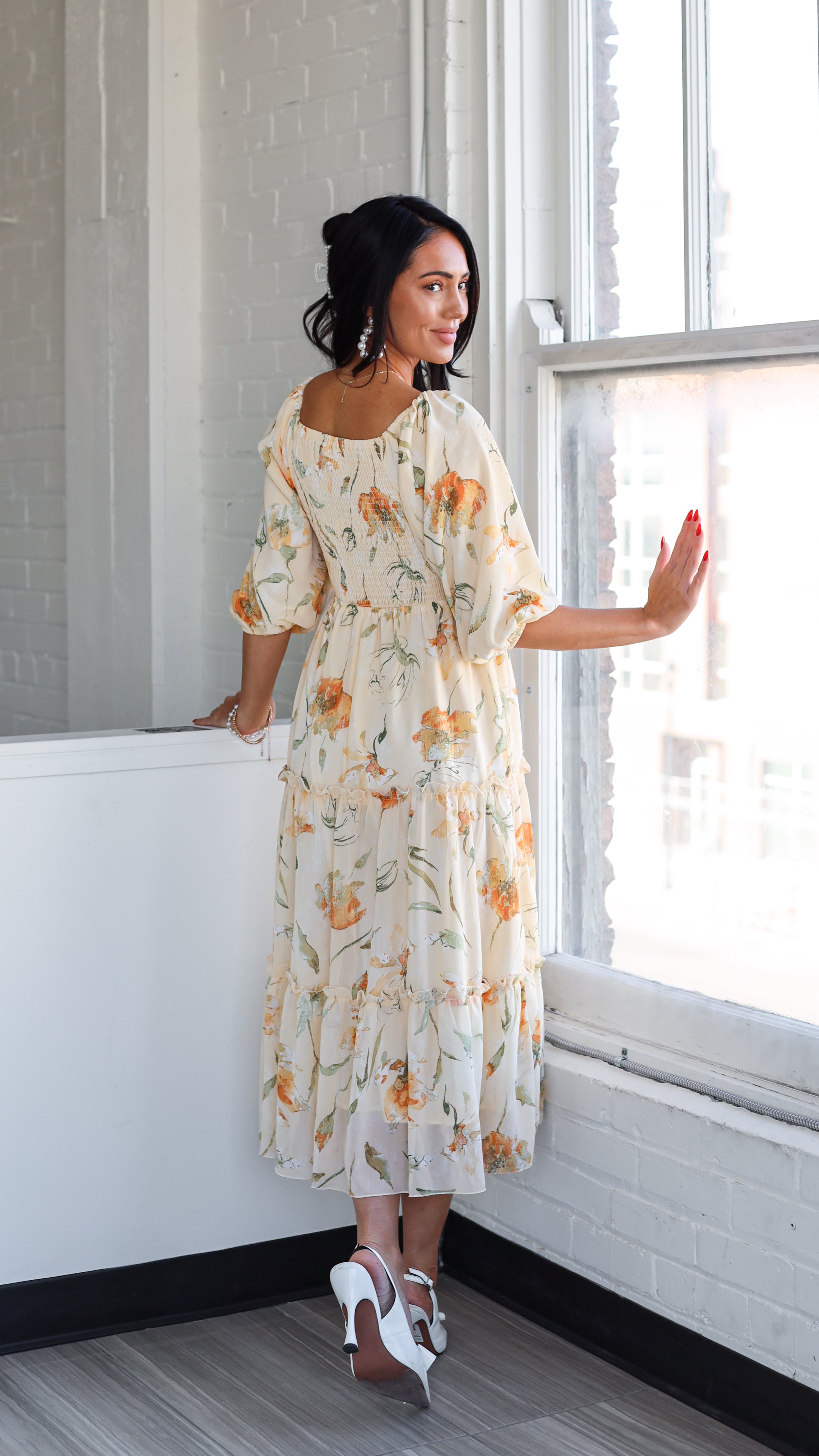 The Greta Modest Floral Dress
