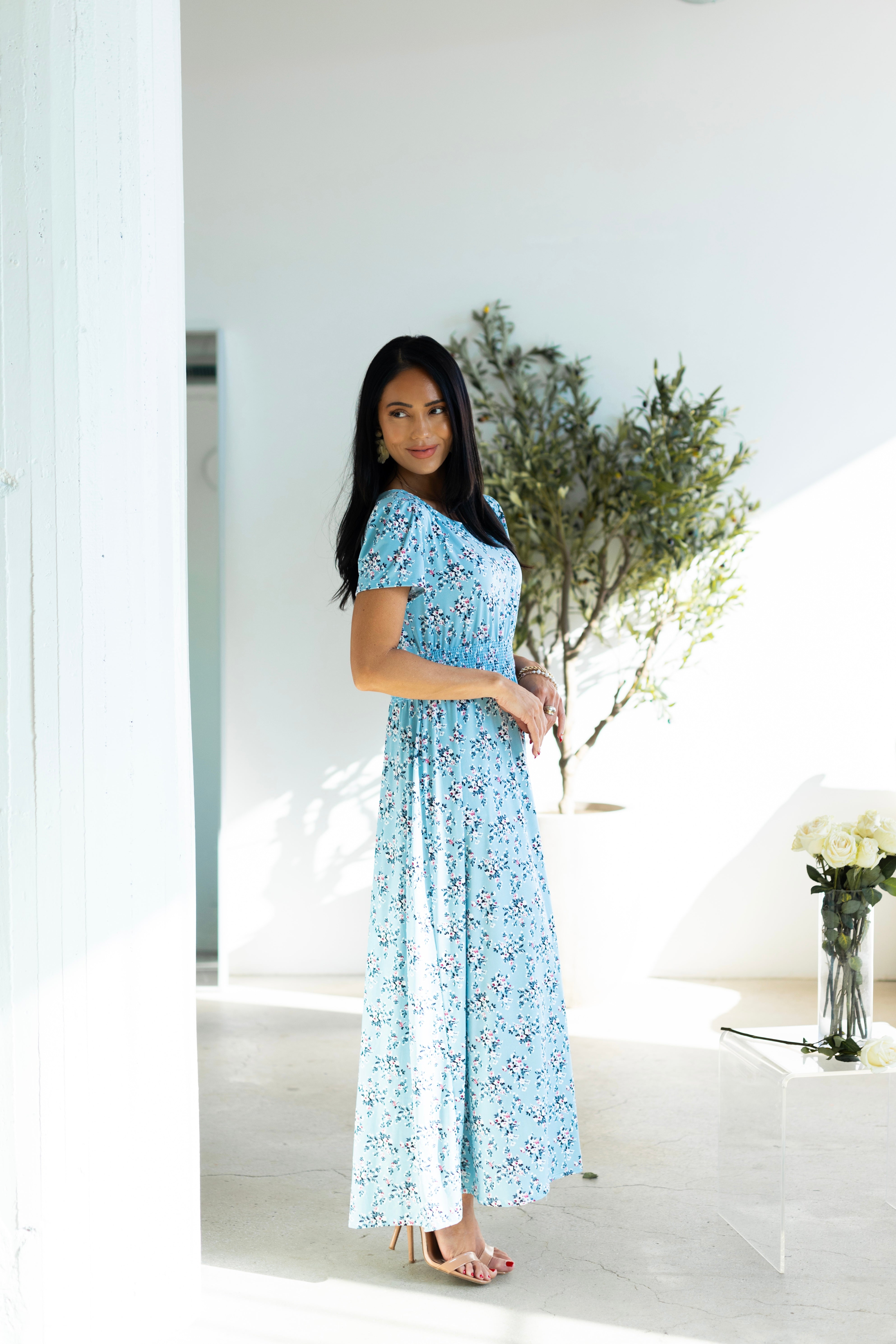 The Yennifer Modest Floral Dress