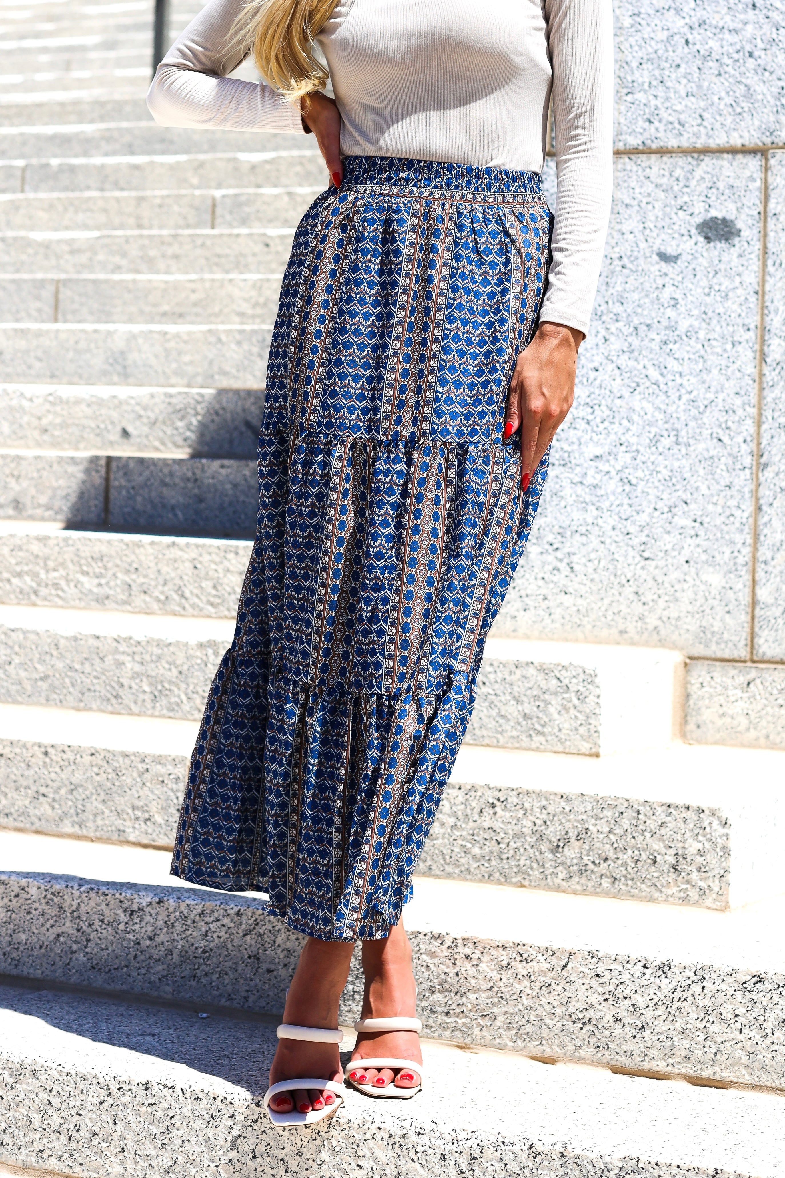 First Impressions Tiered Skirt