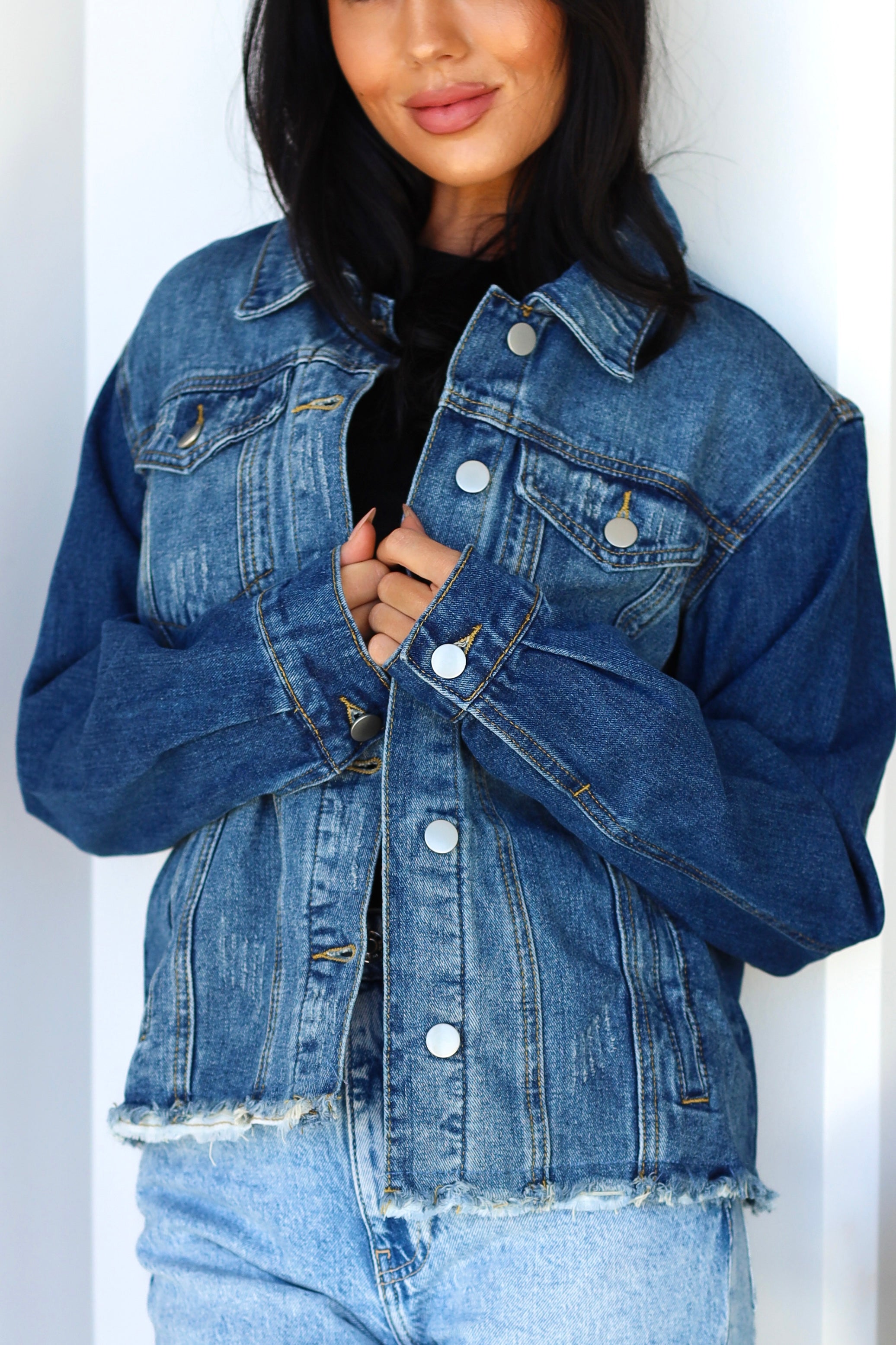Distressed Denim Jacket