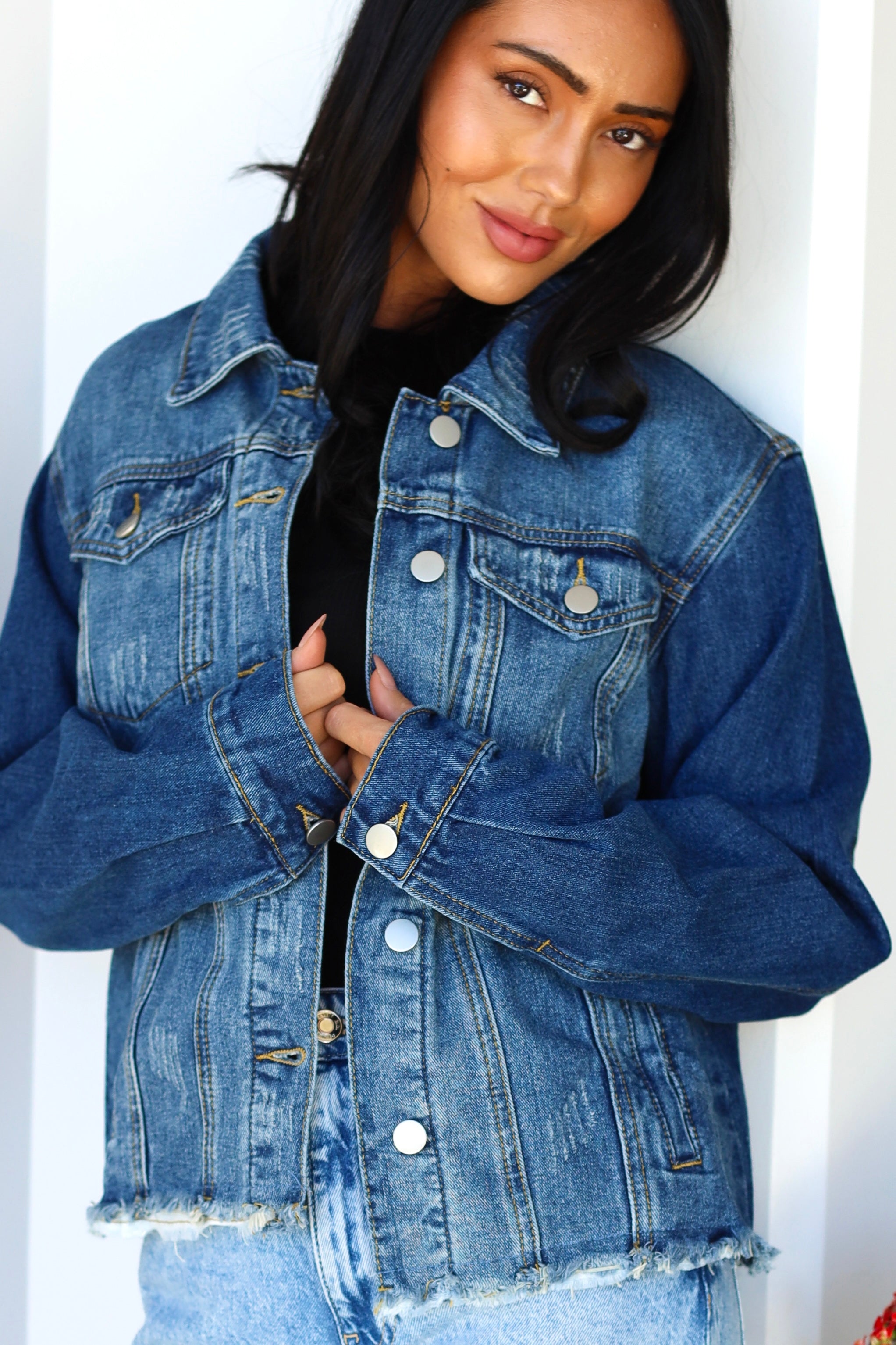 Distressed Denim Jacket