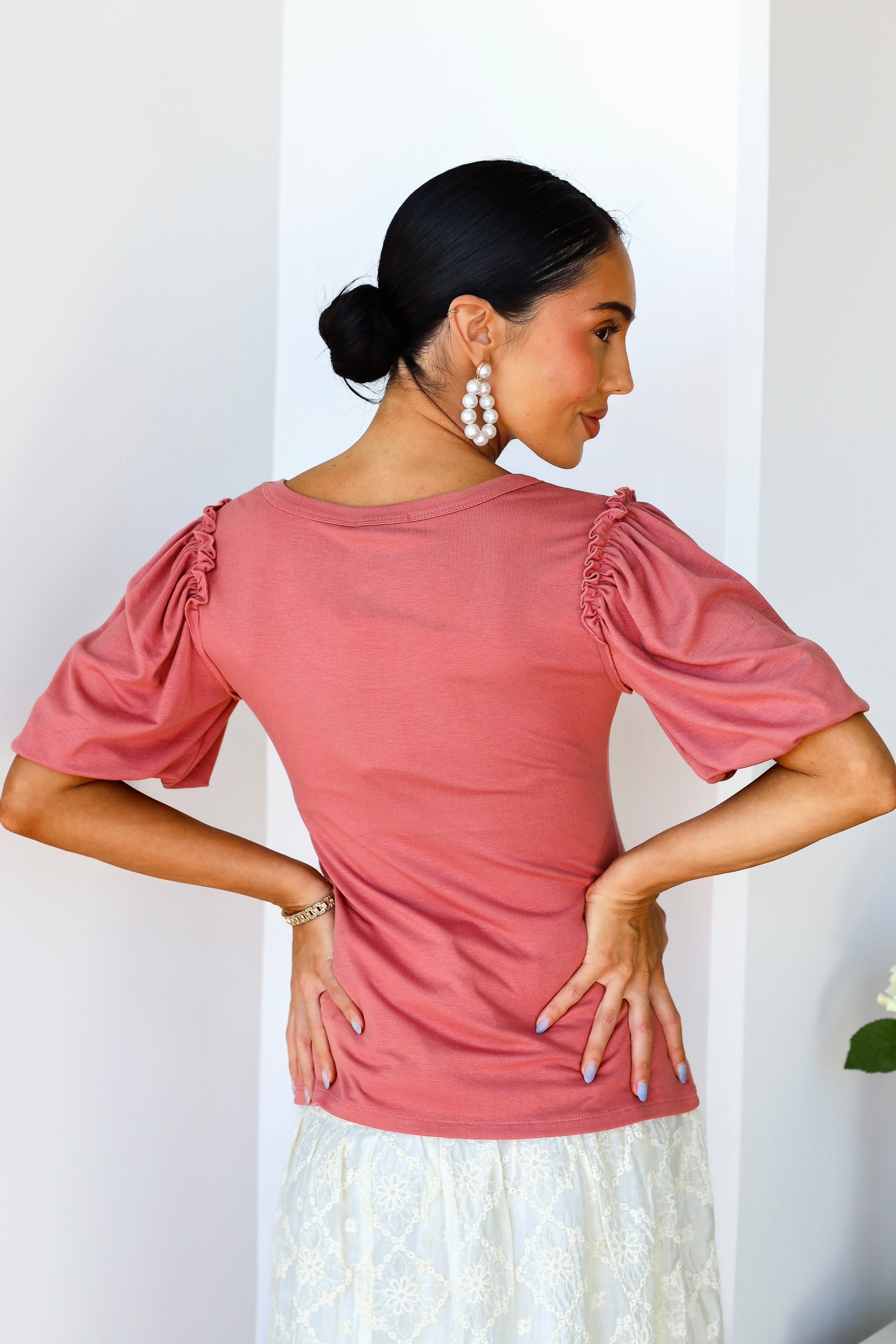 Bubble Sleeve Blouse