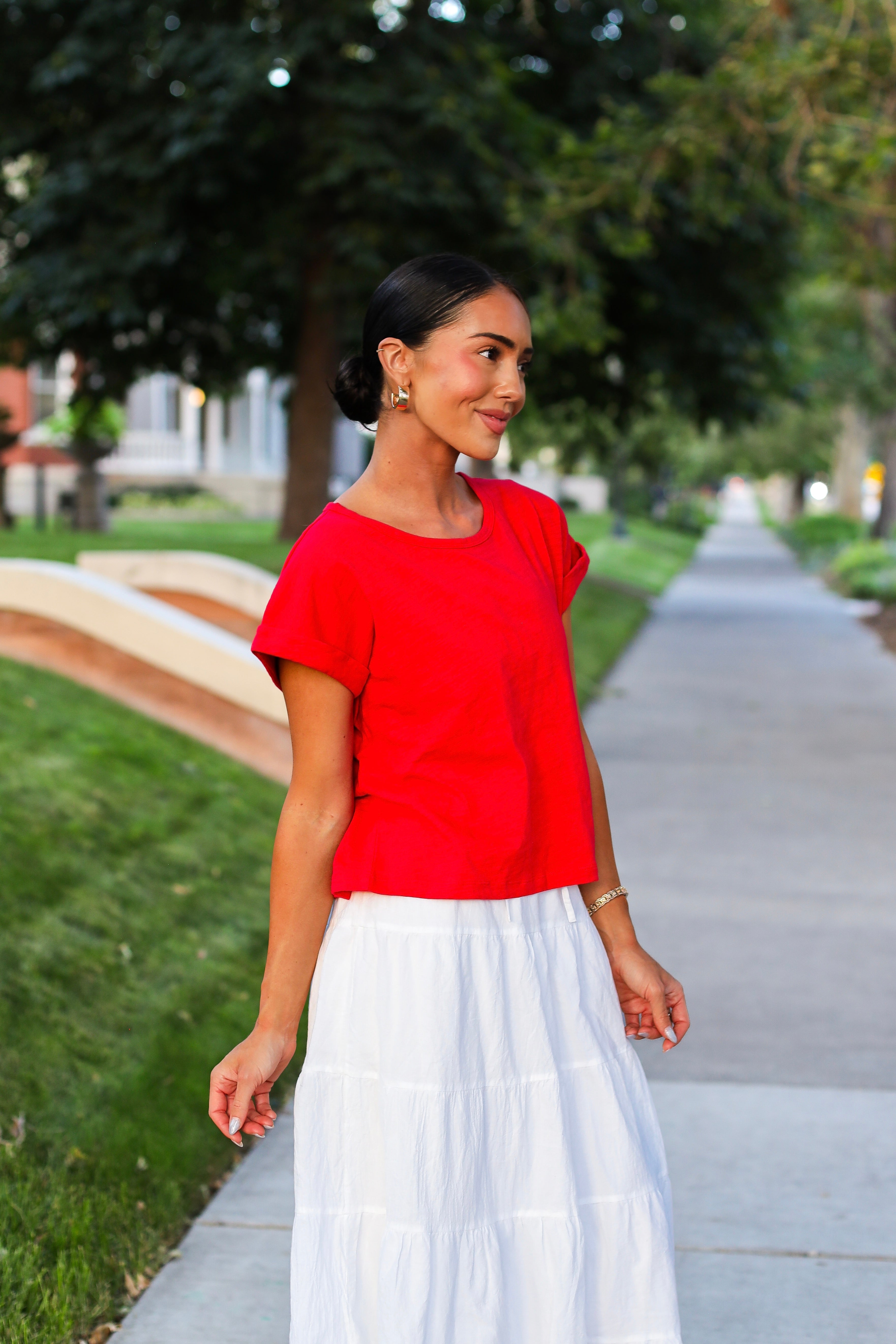 Blue Skies Await Slub Tee