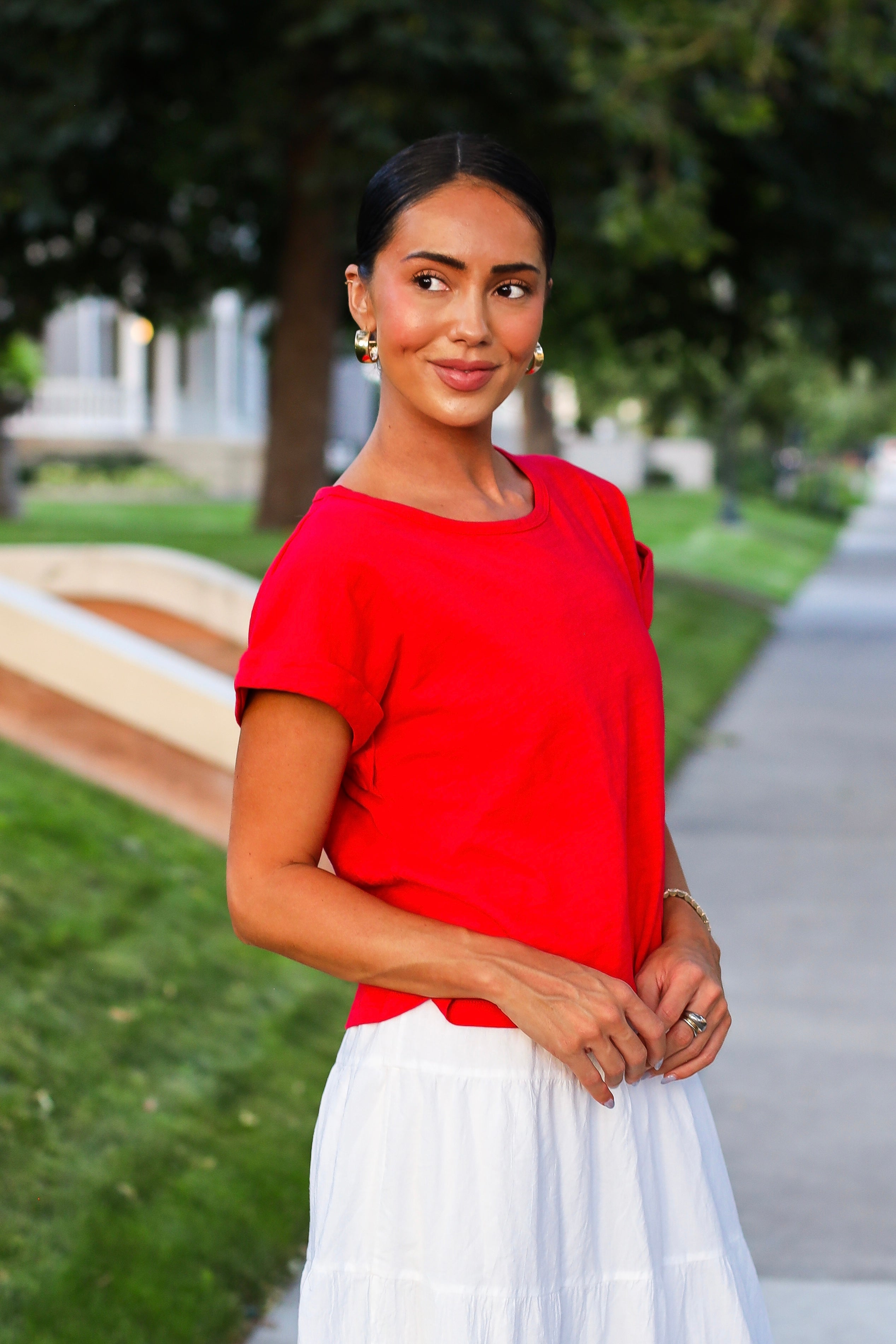 Blue Skies Await Slub Tee