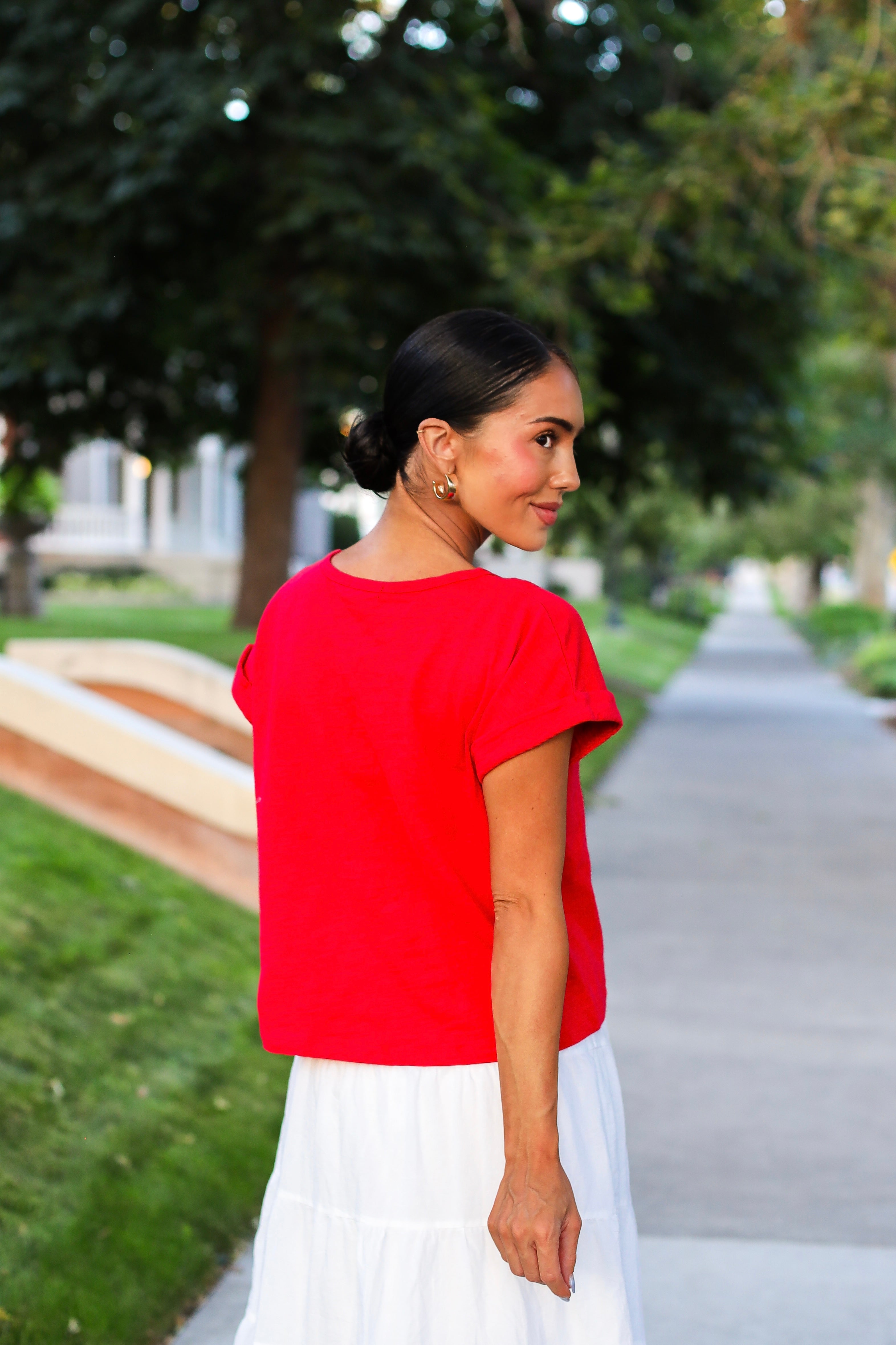 Blue Skies Await Slub Tee