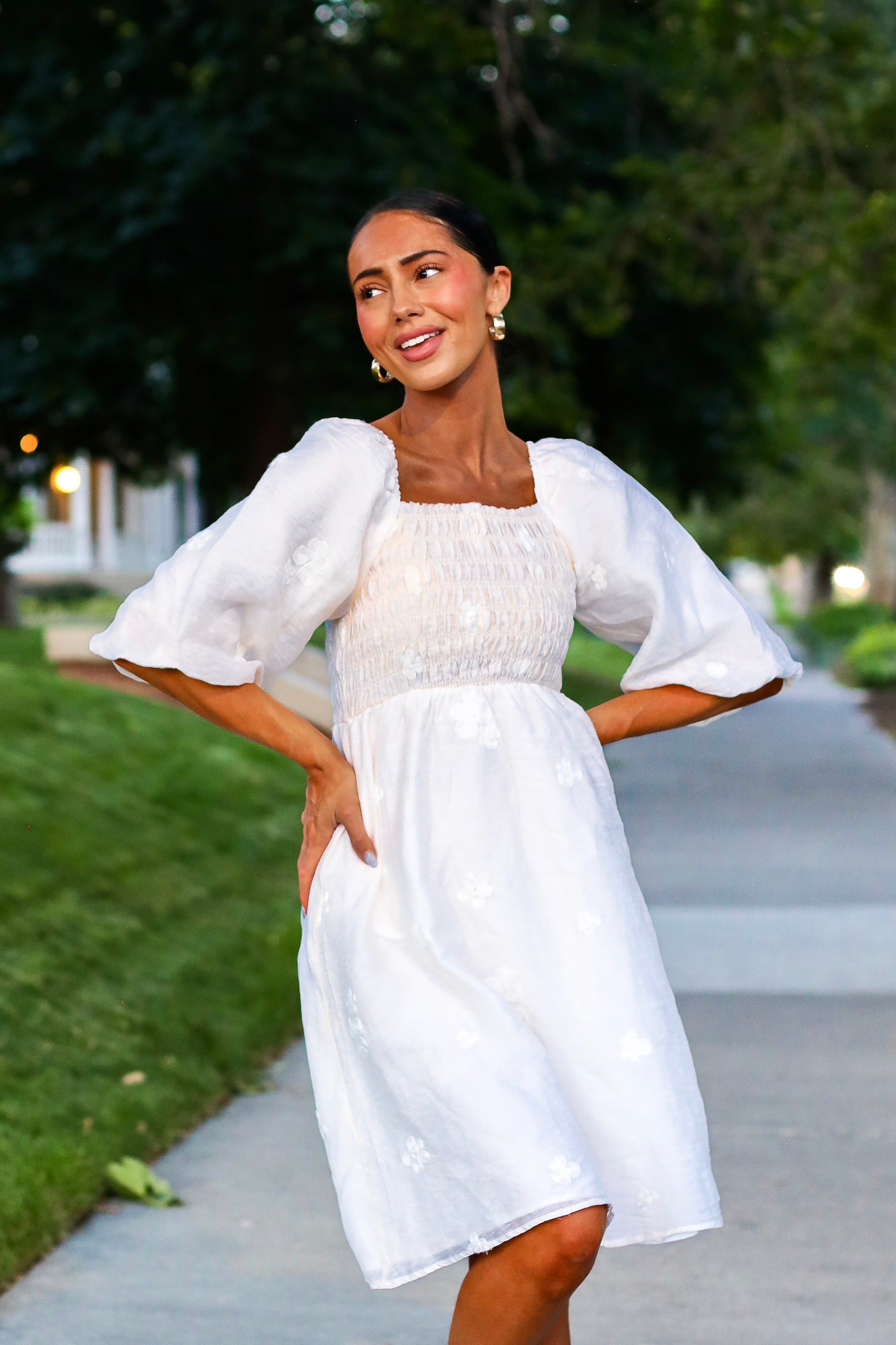 The Micha Modest Cotton Dress