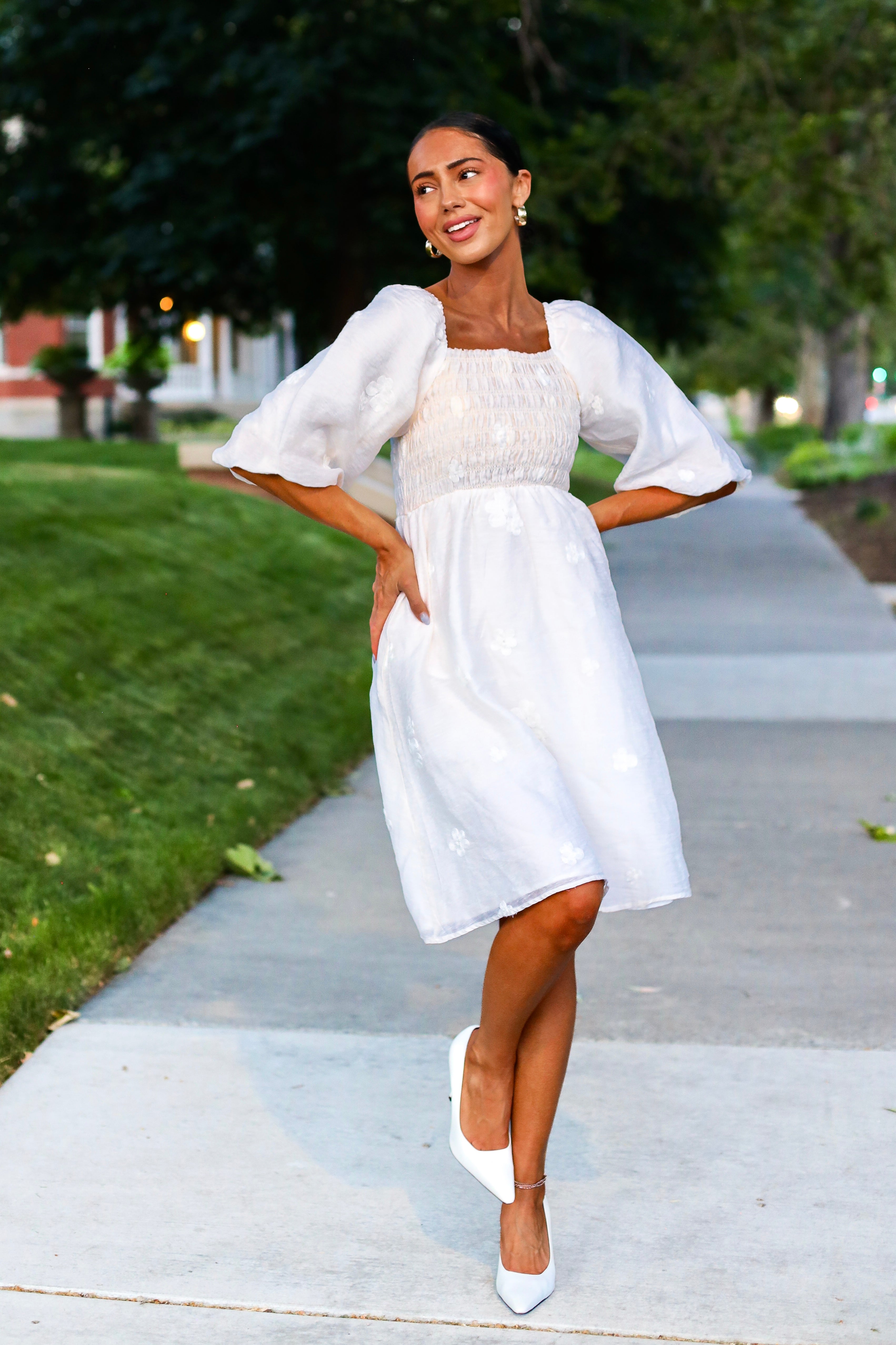 The Micha Modest Cotton Dress