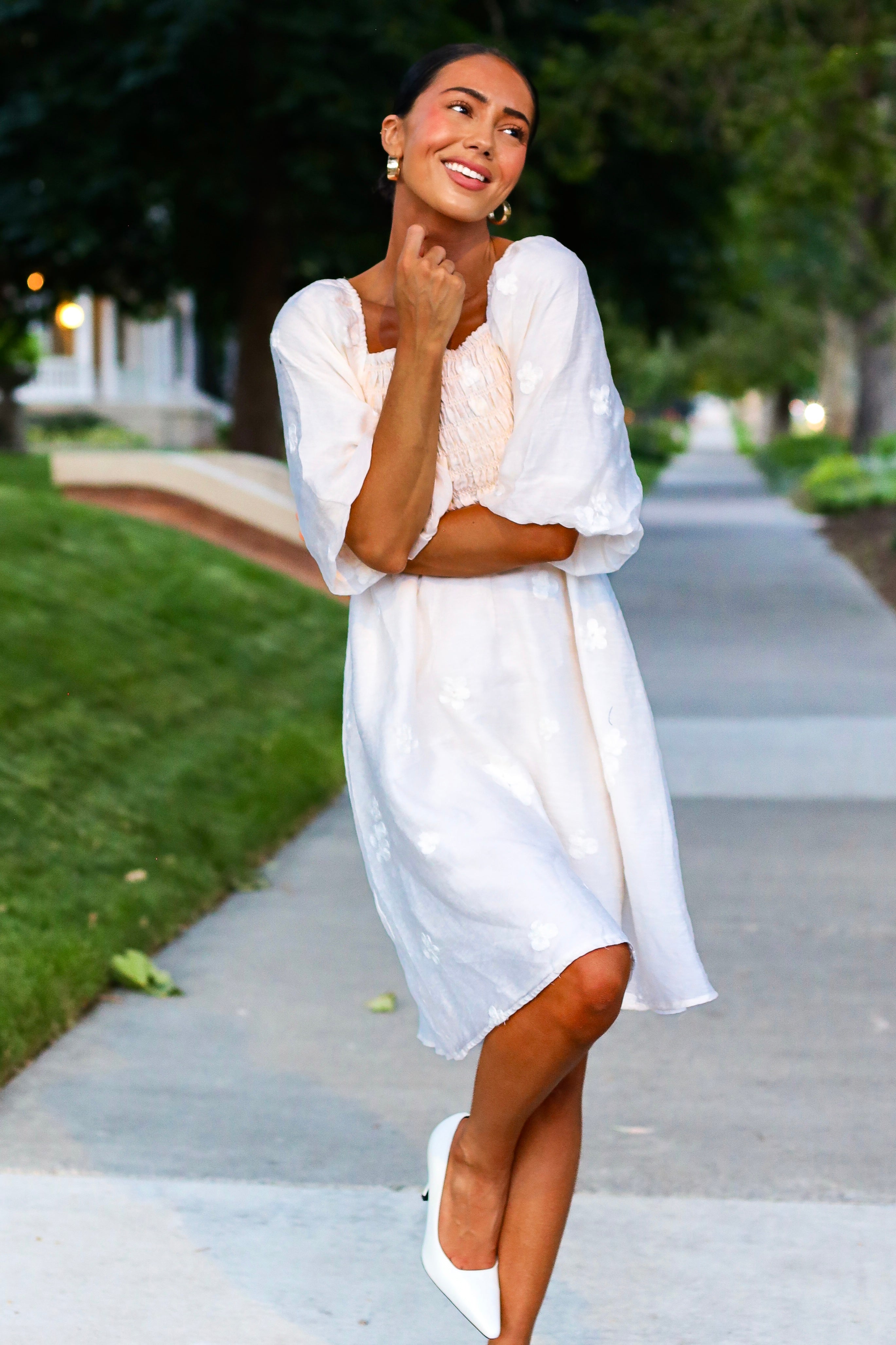 The Micha Modest Cotton Dress