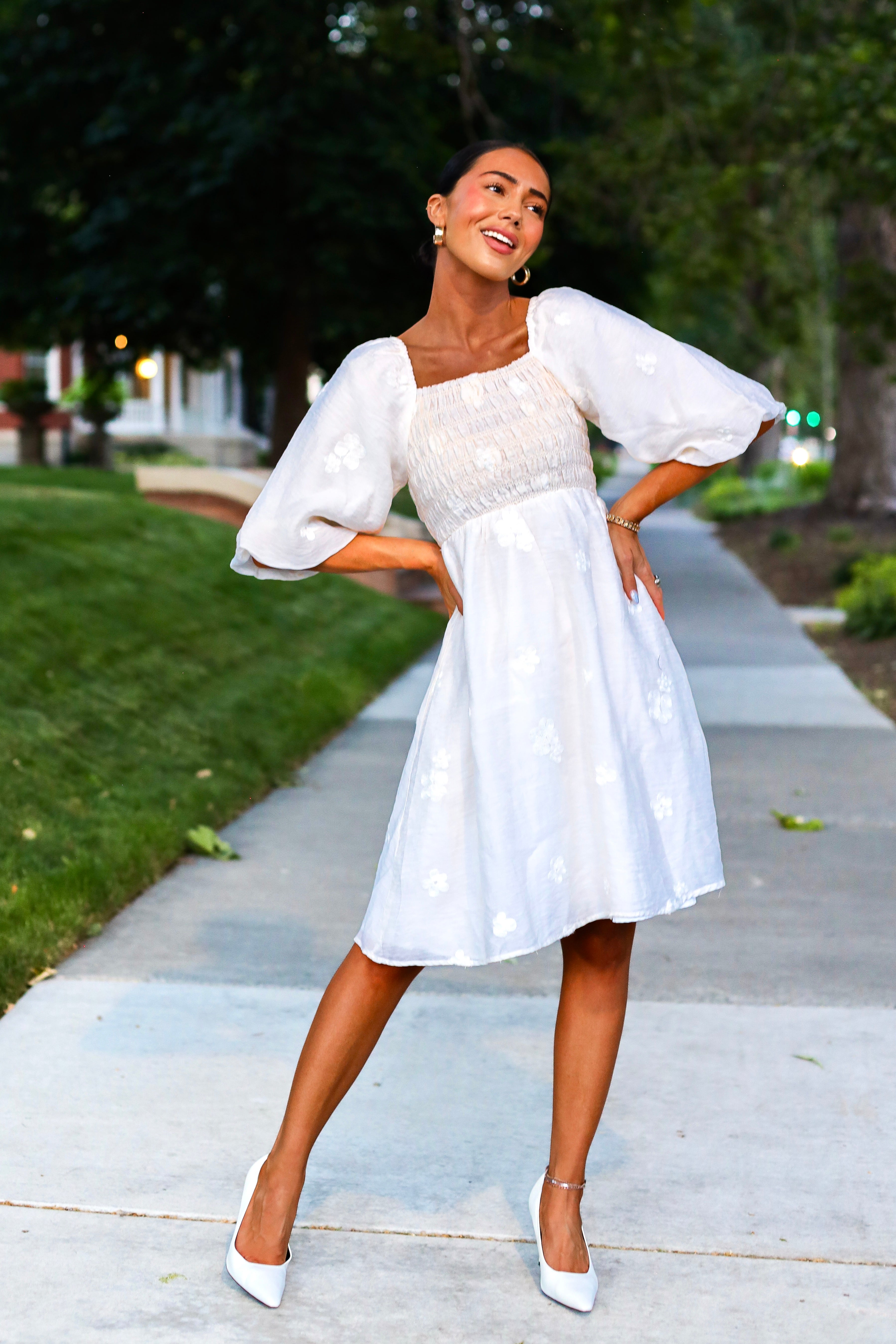 The Micha Modest Cotton Dress