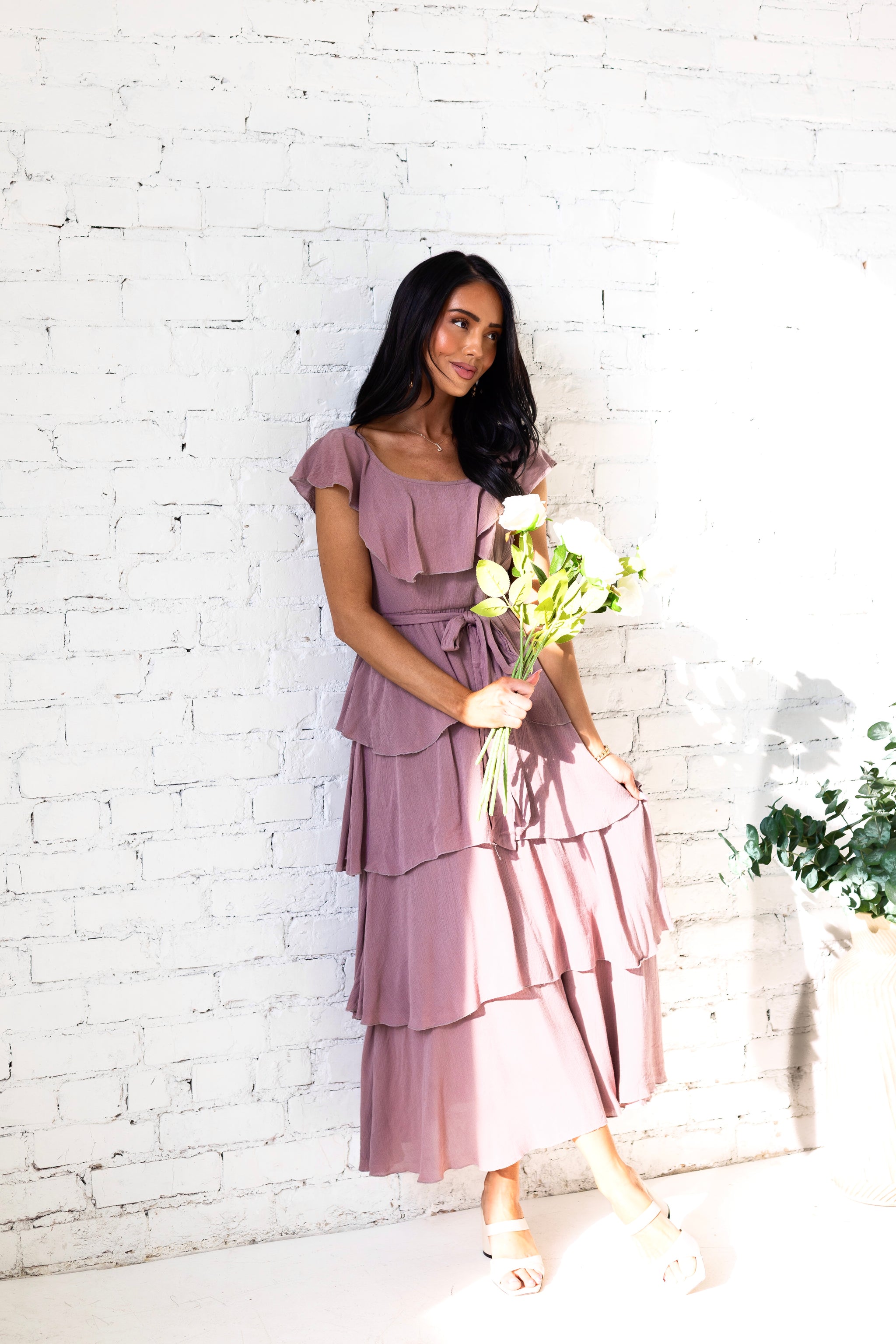 The Robina Modest Ruffle Dress