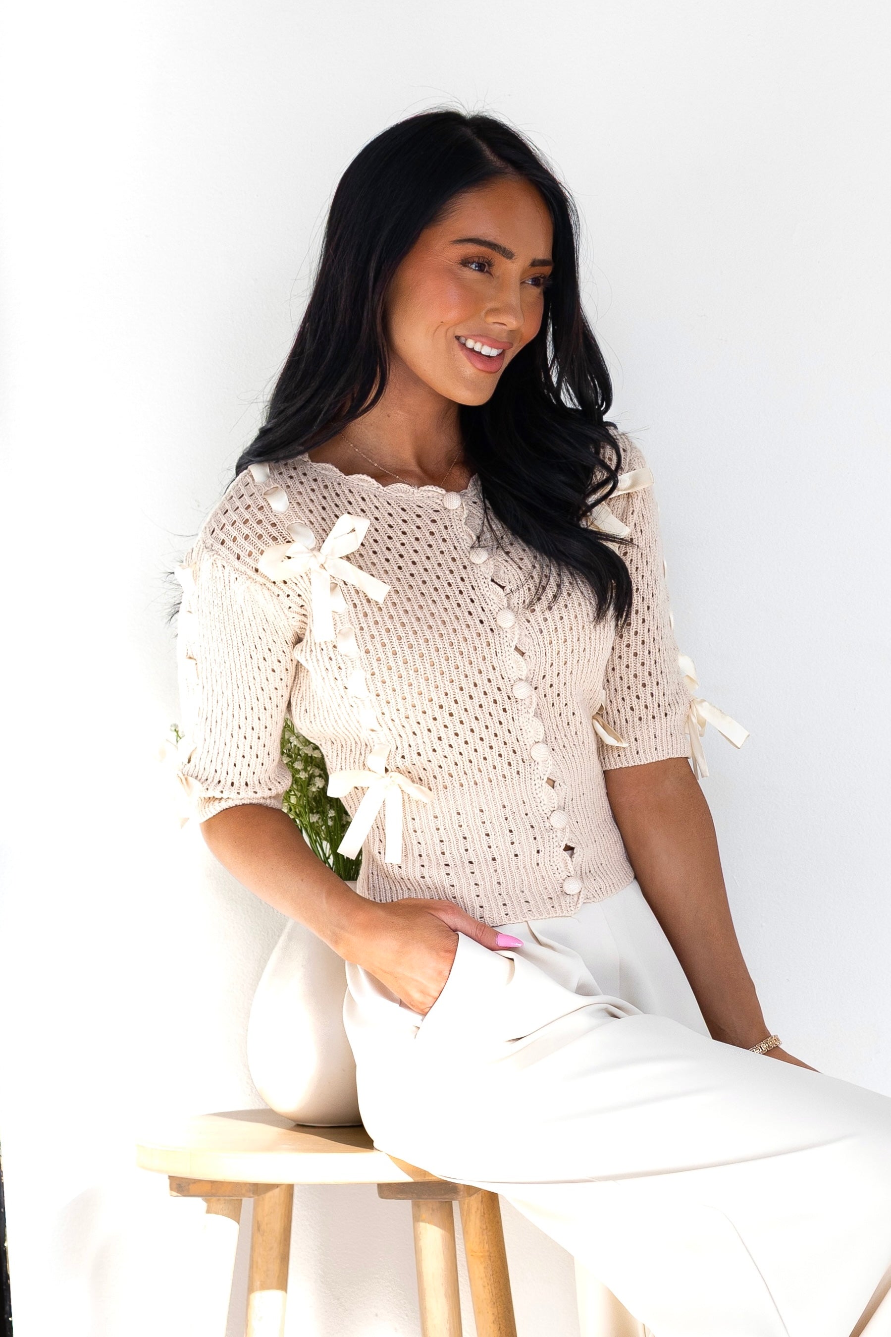 Happy State Of Mind Knit Sweater