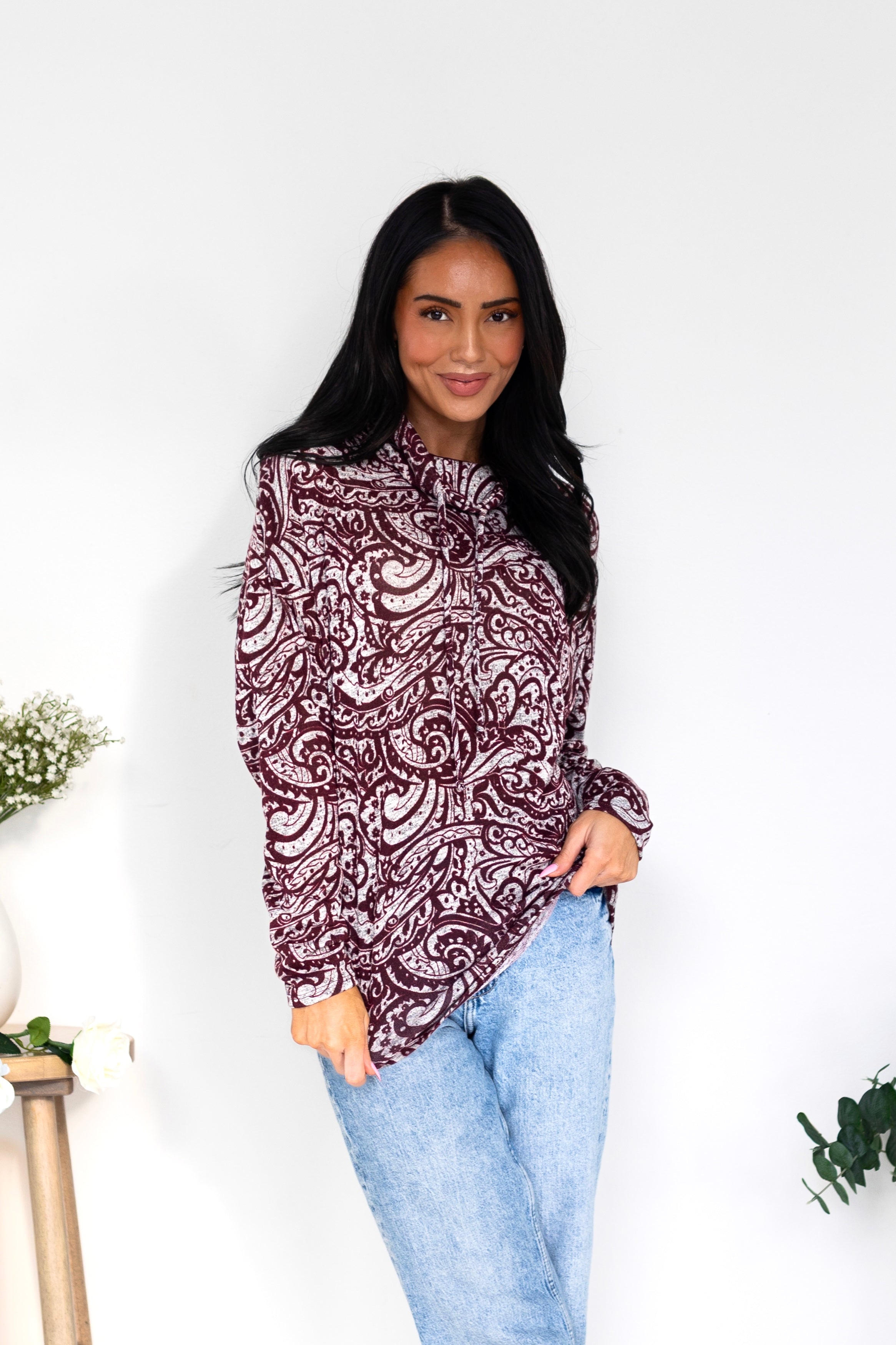 Making Matches Cowl Neck Top