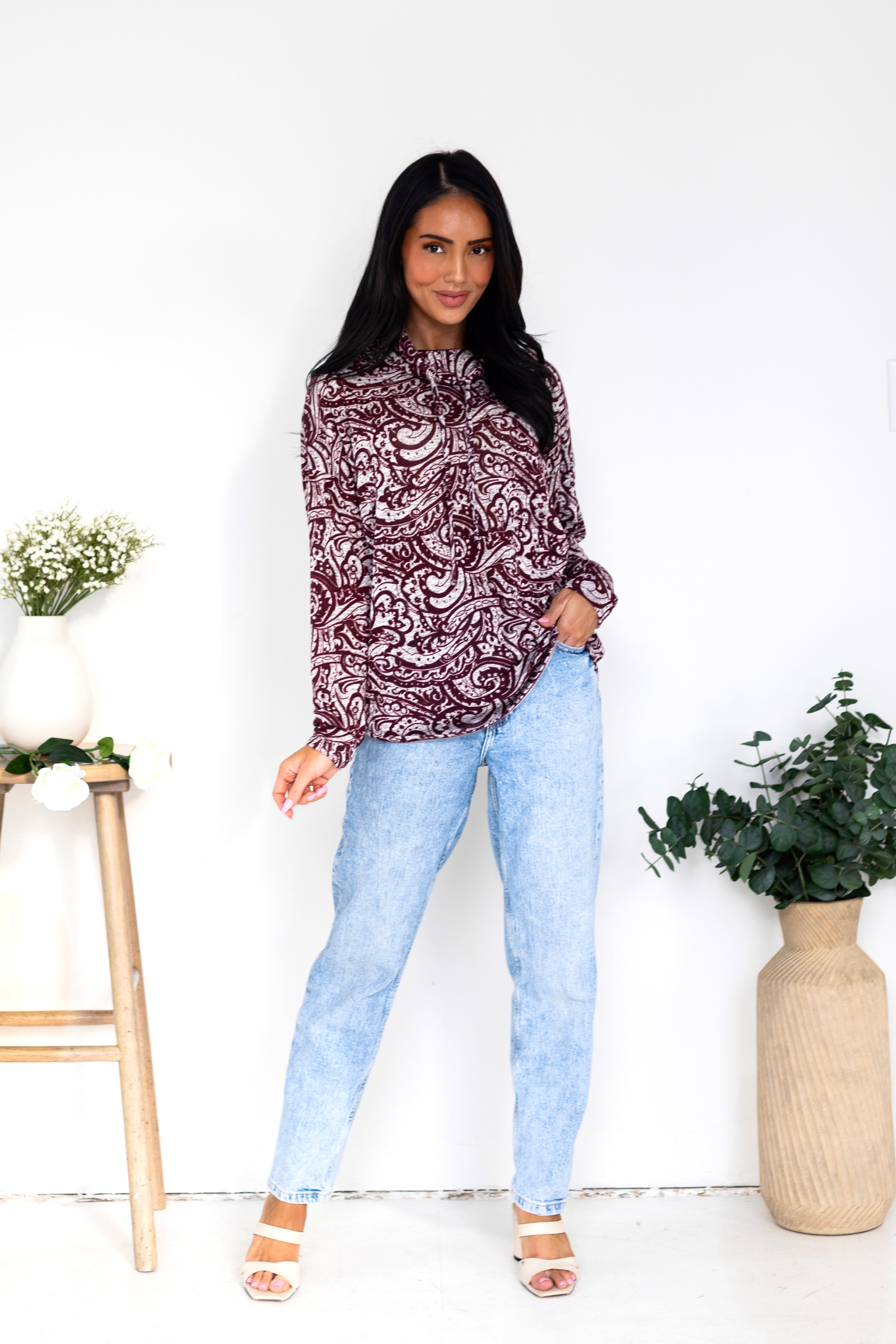 Making Matches Cowl Neck Top