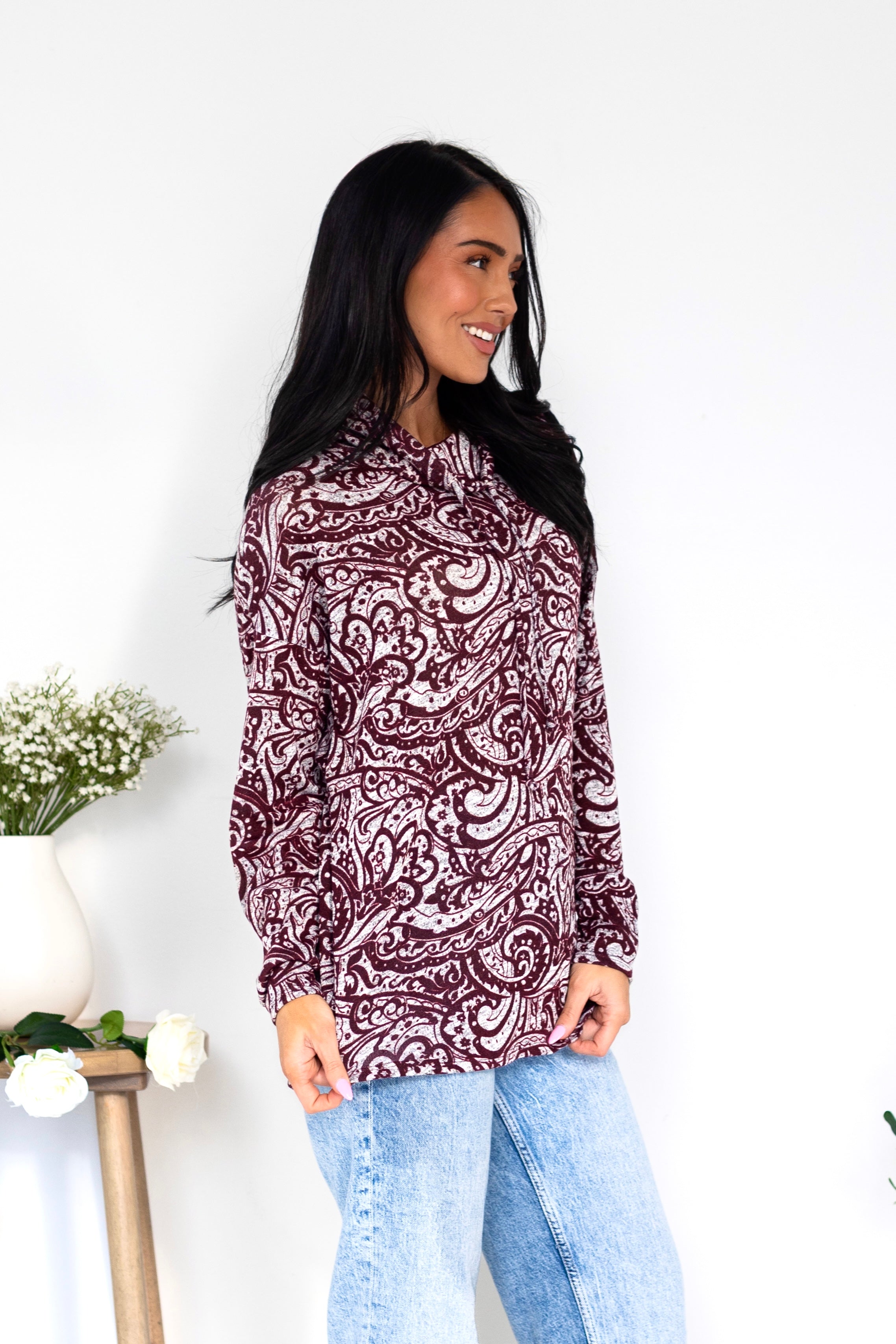 Making Matches Cowl Neck Top