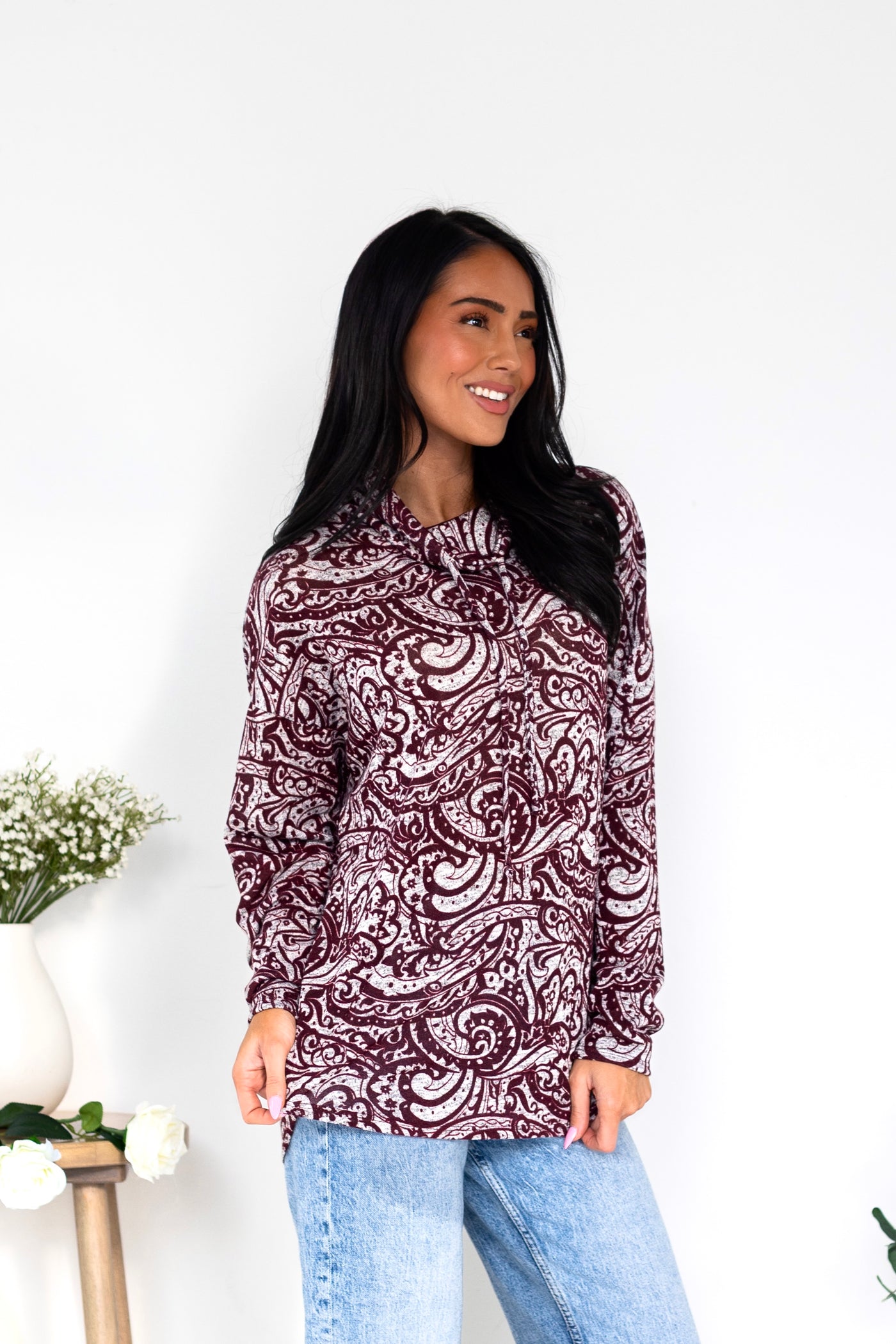 Making Matches Cowl Neck Top