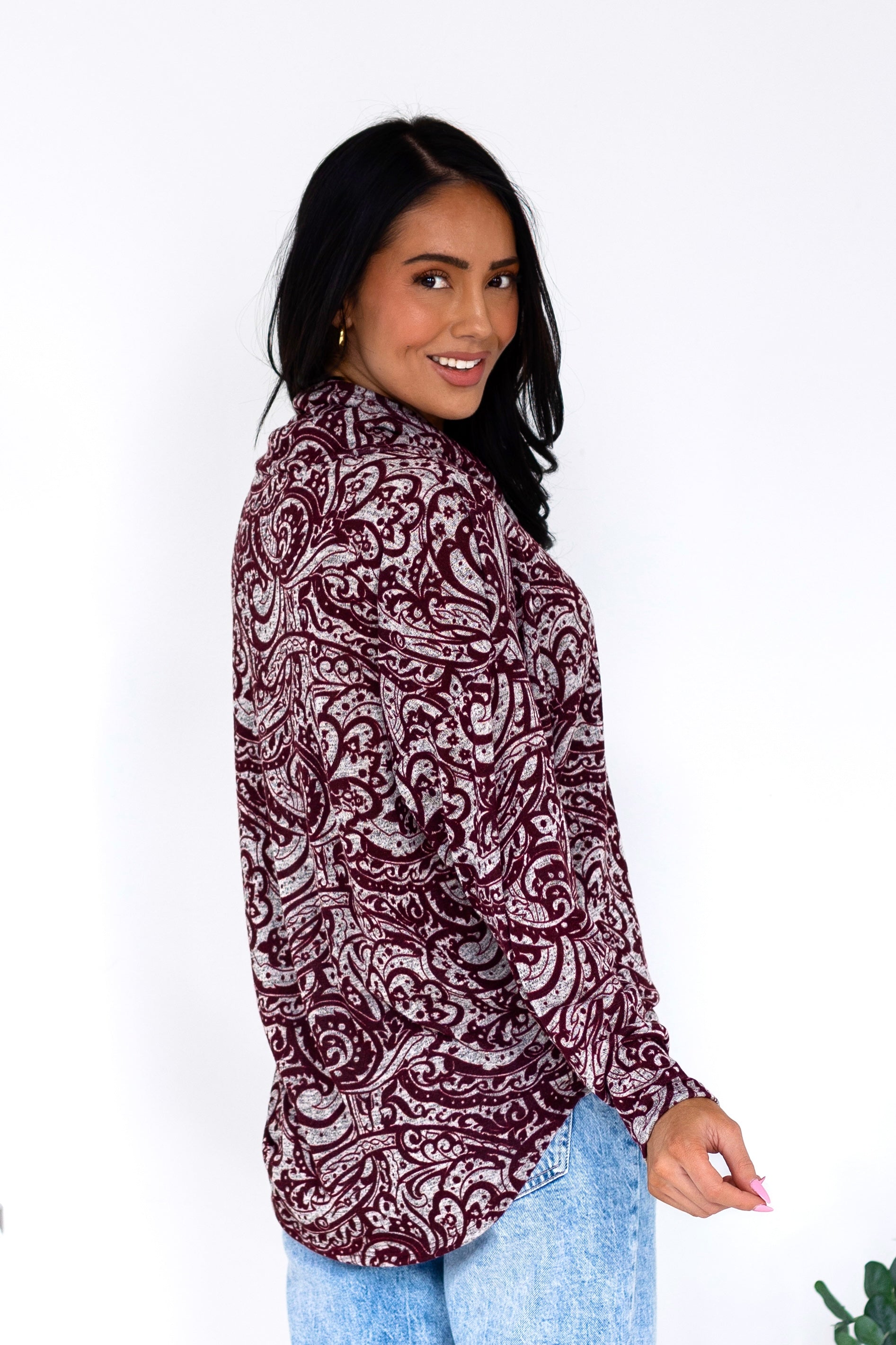 Making Matches Cowl Neck Top