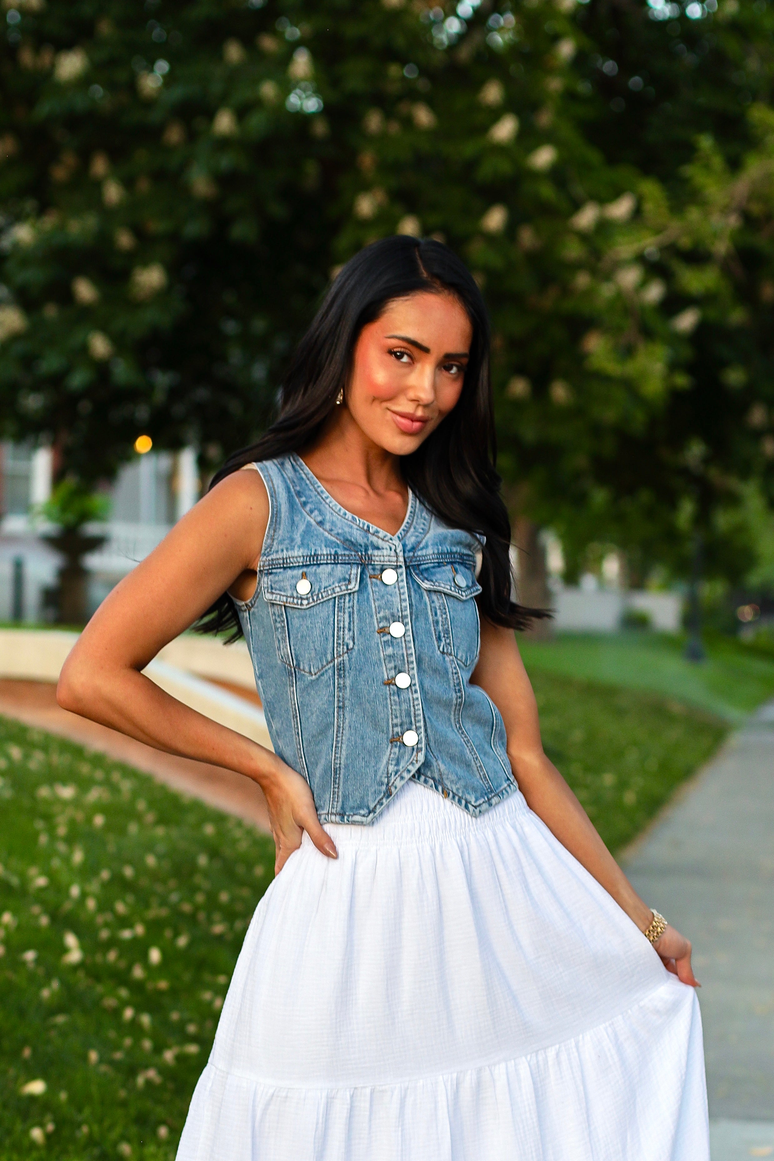 Feeling Breezy Denim Vest