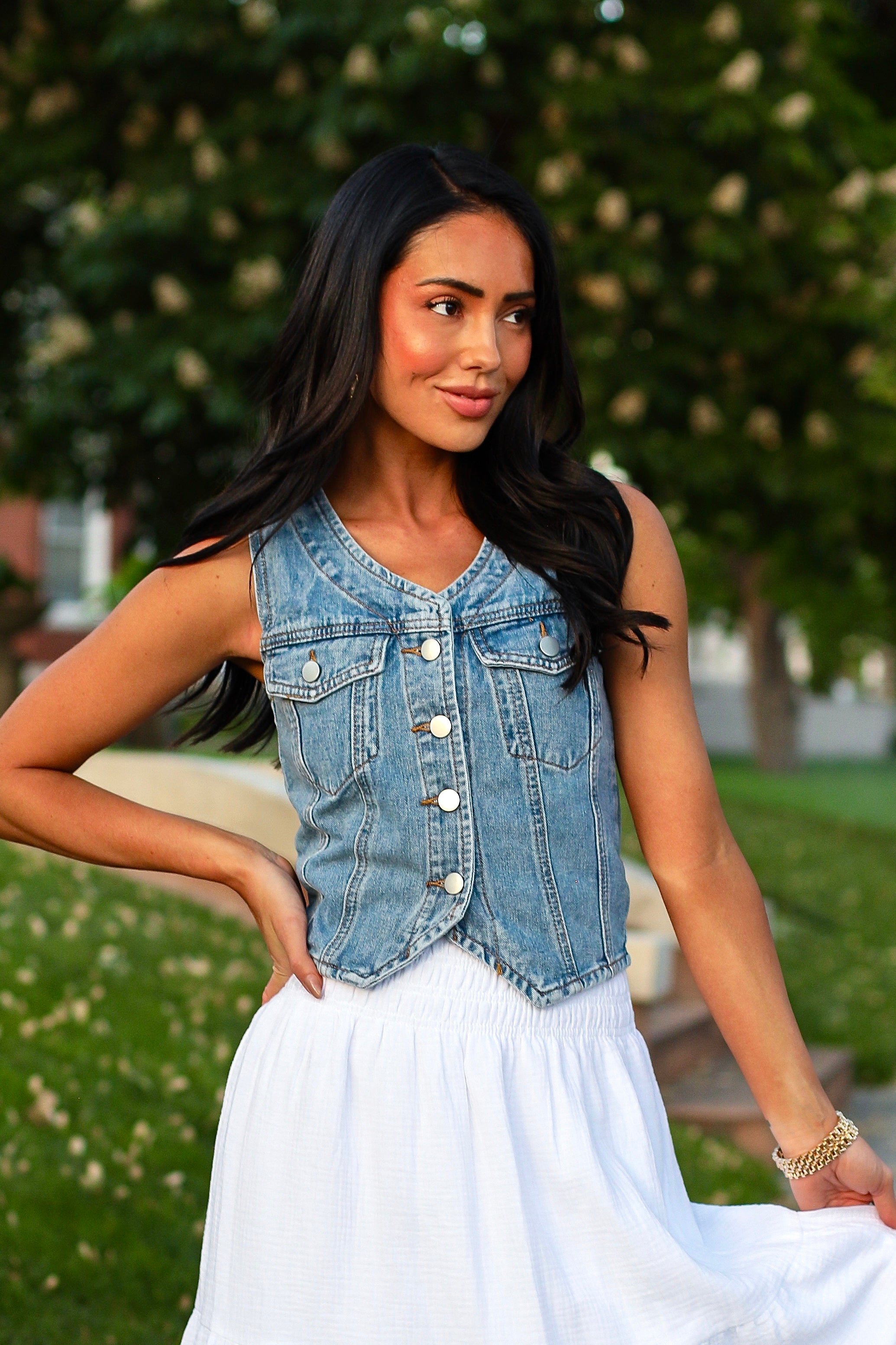 Feeling Breezy Denim Vest