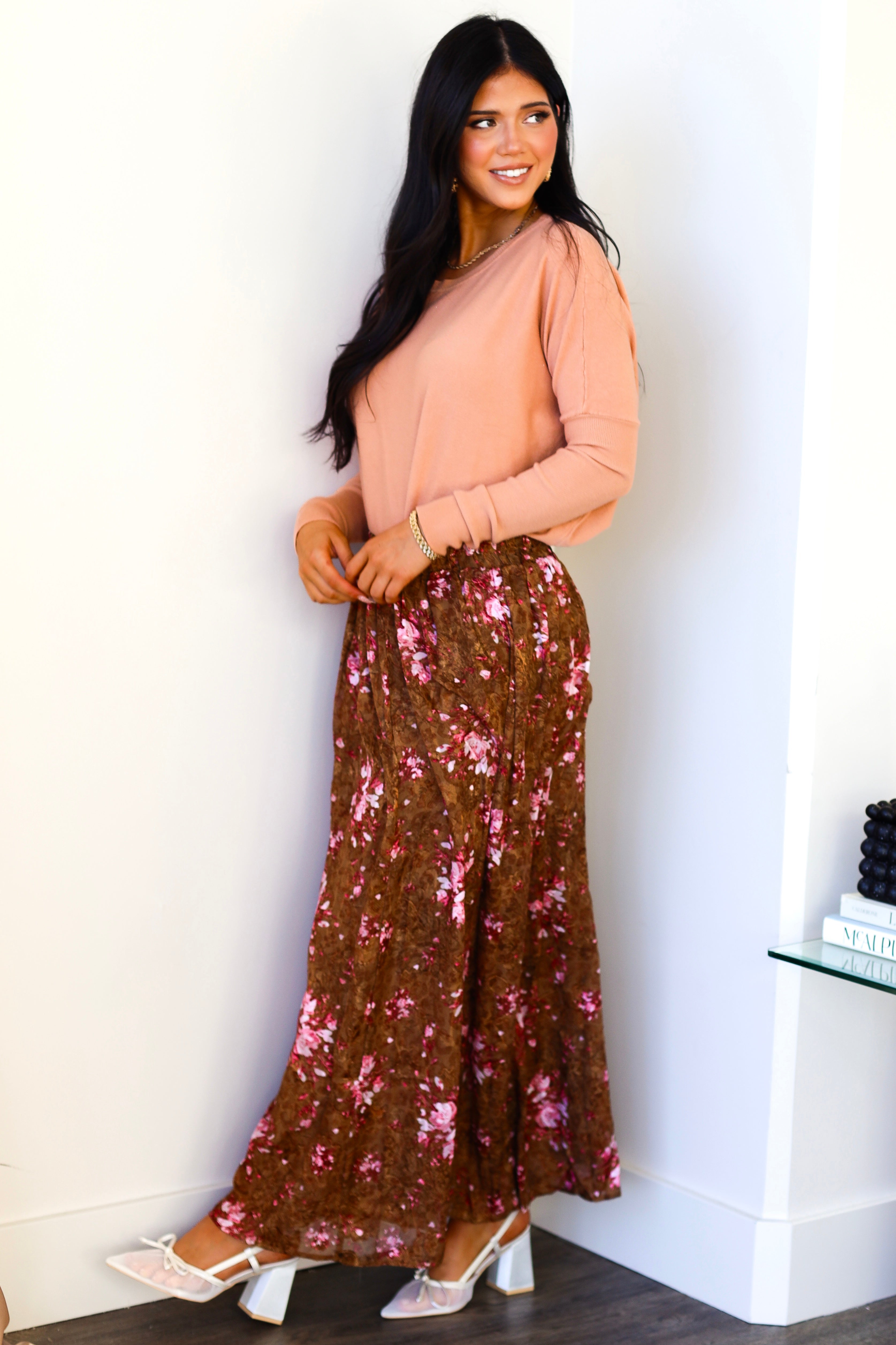 Beauty Jacquard Chiffon Skirt