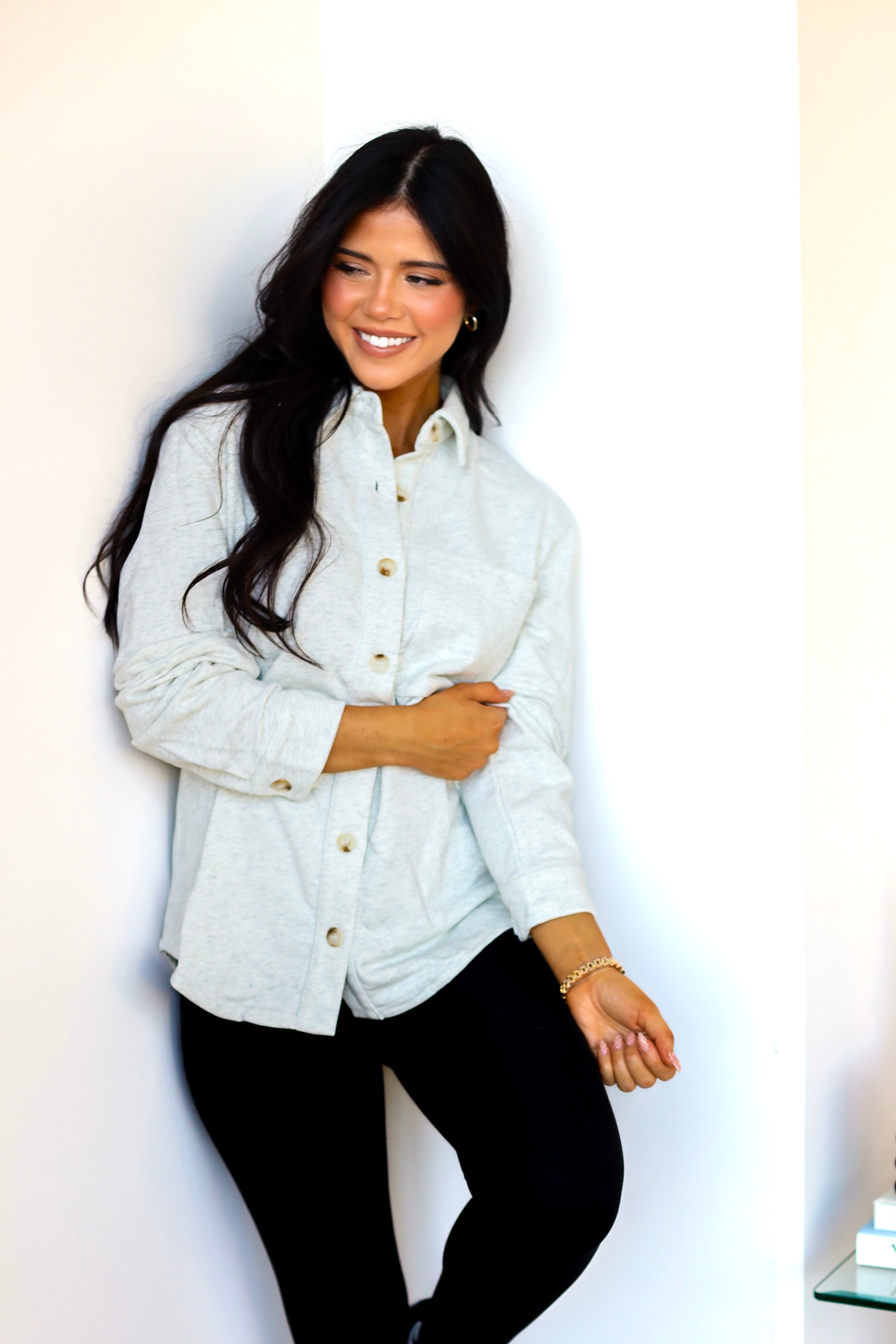 Back In Action Button Down Shacket