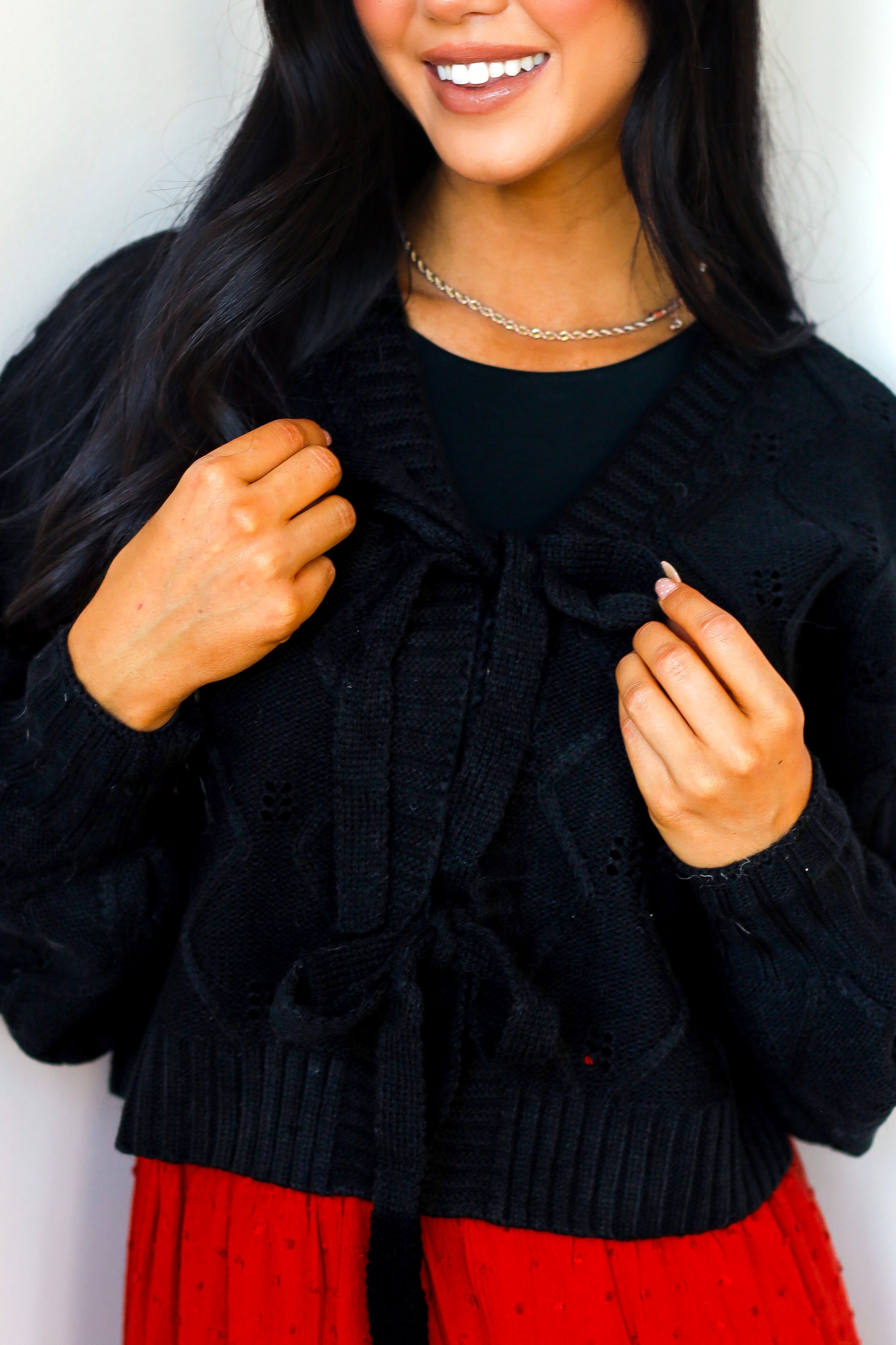 Lasting Love Tie Front Cardigan