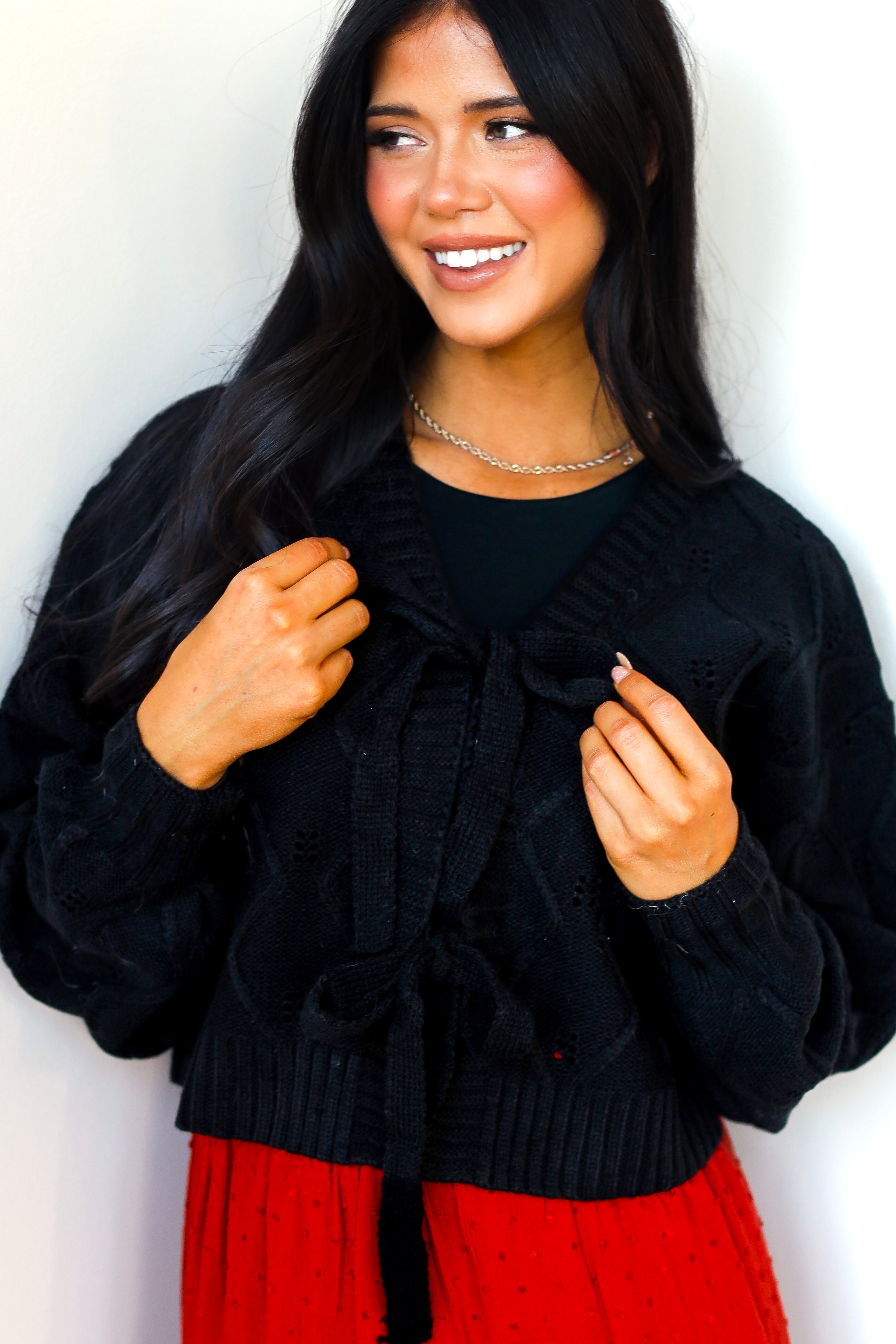 Lasting Love Tie Front Cardigan