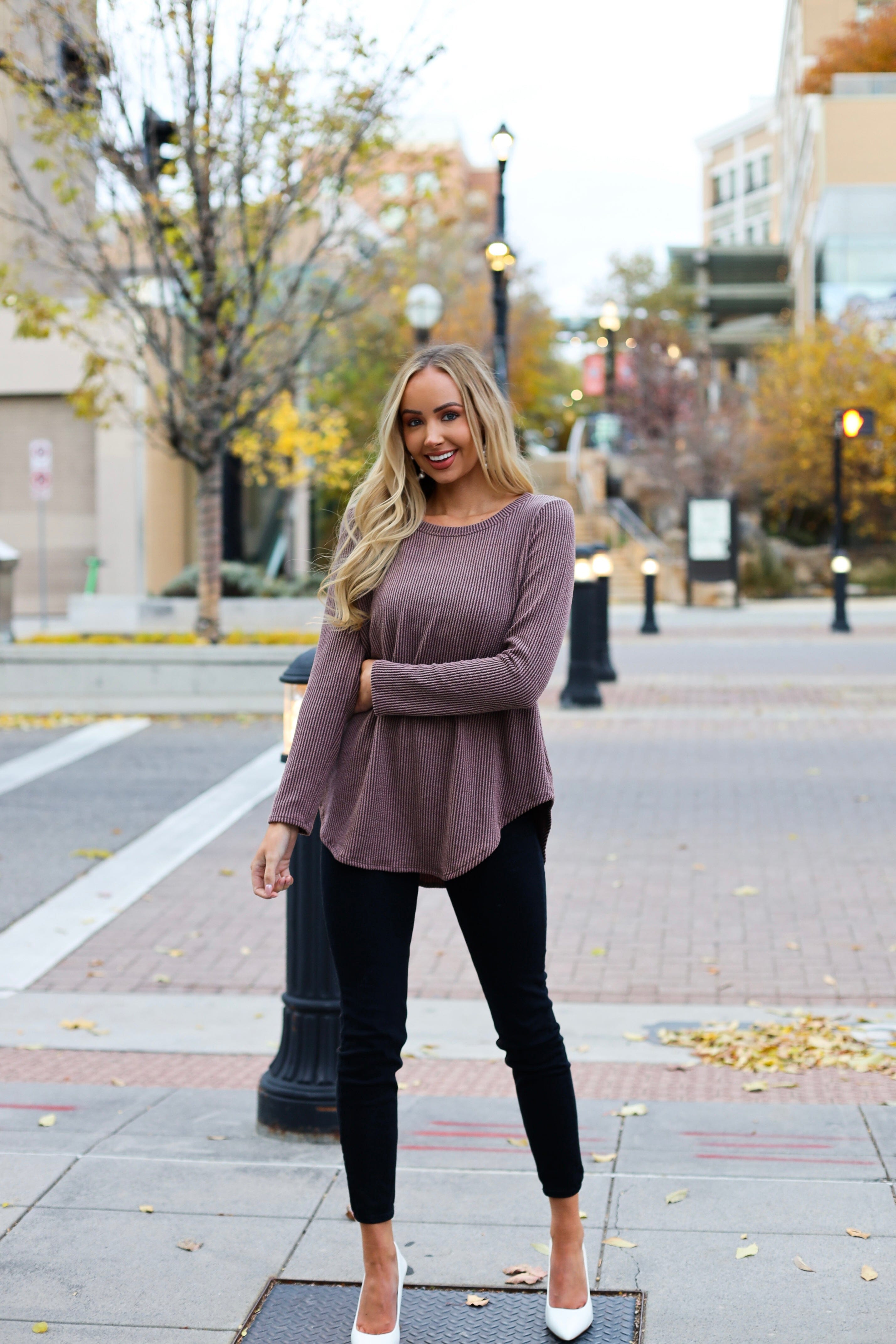 Go Be Merry Ribbed Top NeeSee's Dresses 