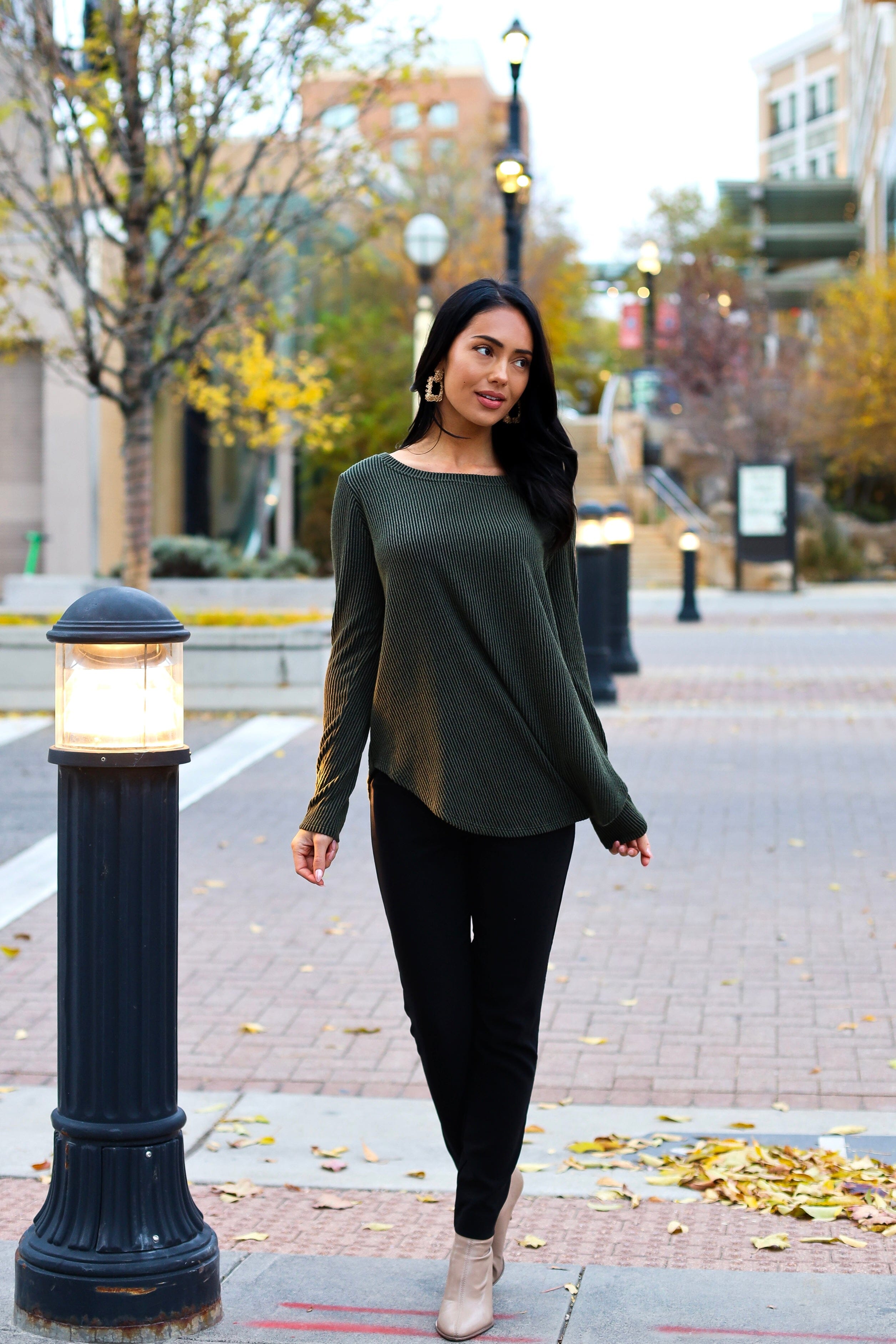 Go Be Merry Ribbed Top NeeSee's Dresses 