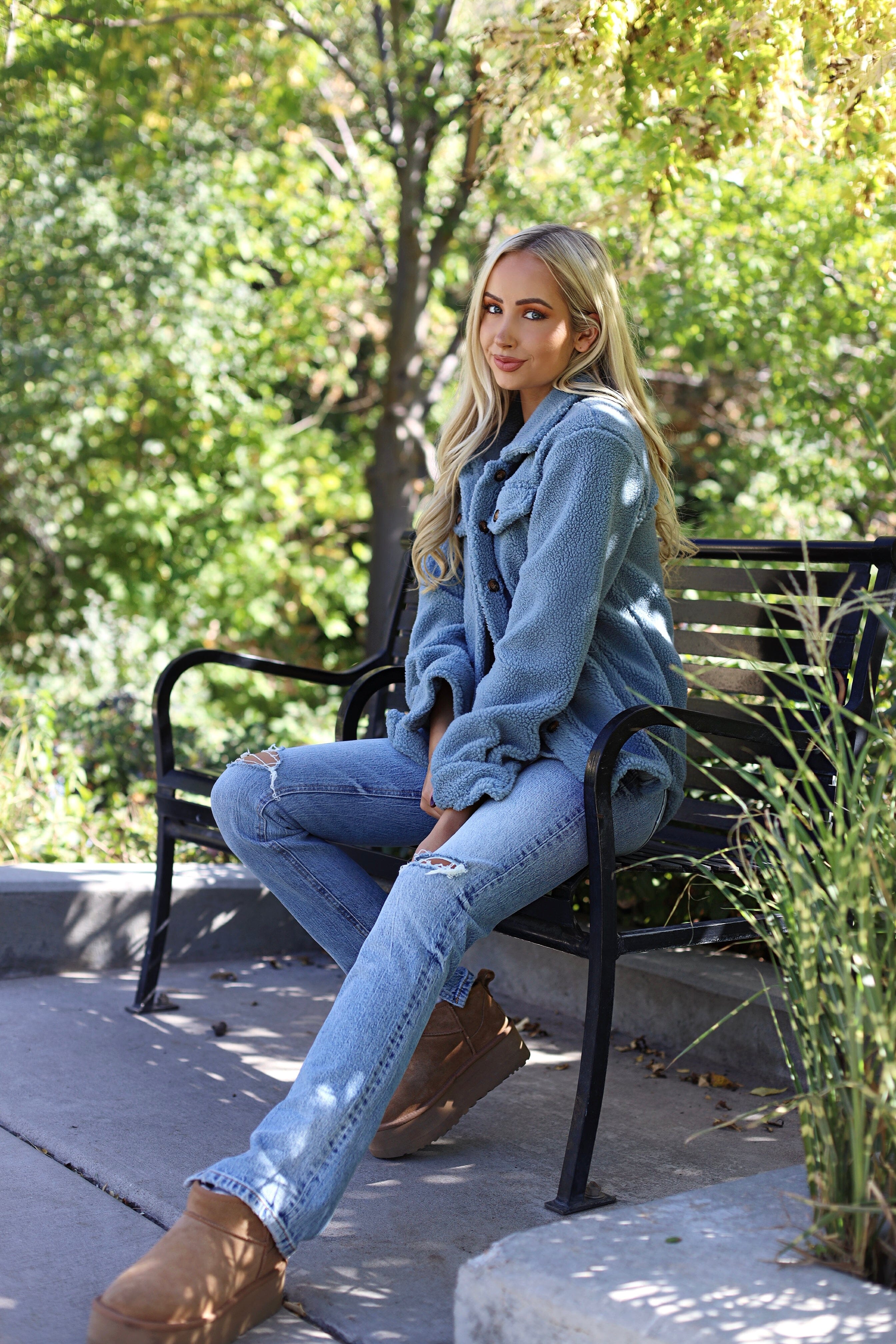 Teddy Sherpa Jacket Tops vendor-unknown 