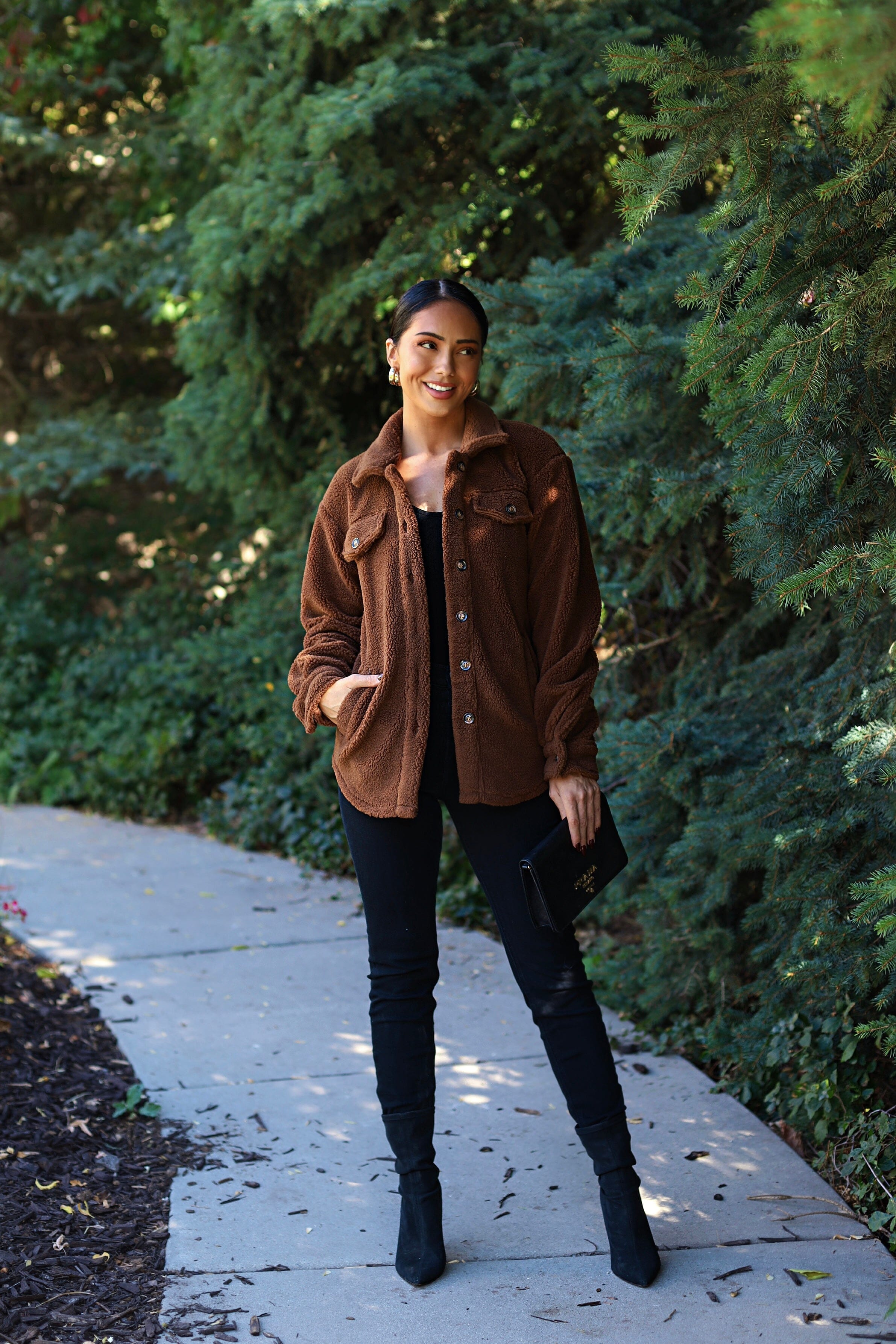 Teddy Sherpa Jacket Tops vendor-unknown 