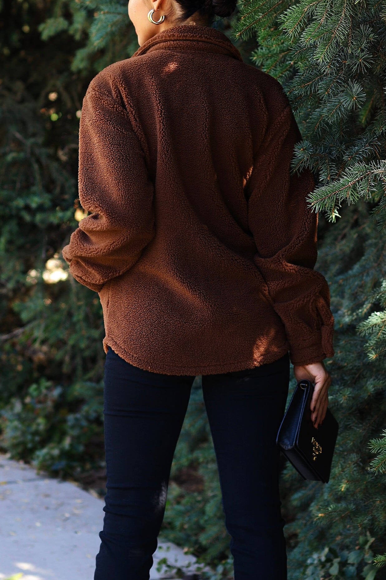 Teddy Sherpa Jacket Tops vendor-unknown 