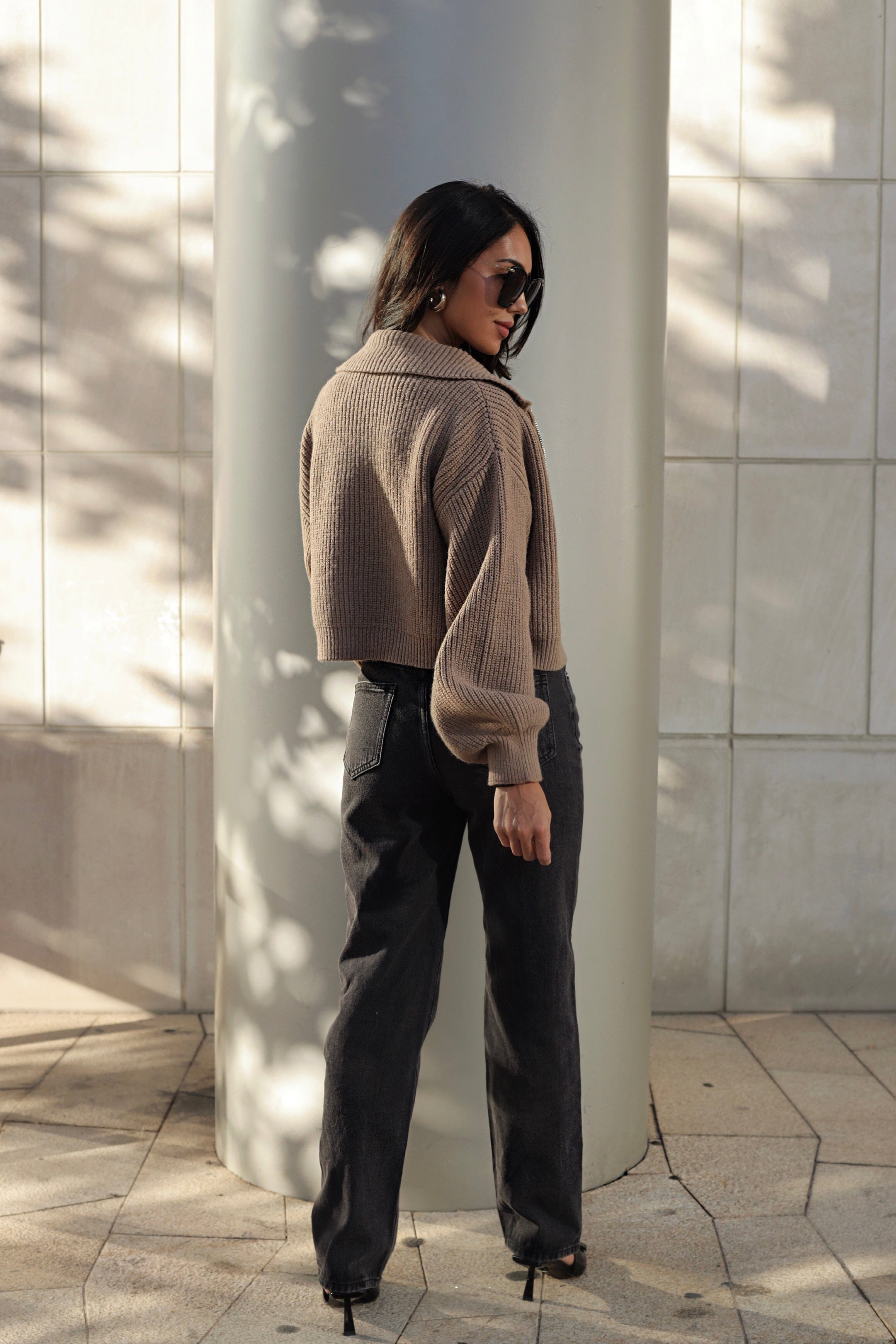 Feeling Good Cropped Jacket Tops vendor-unknown 