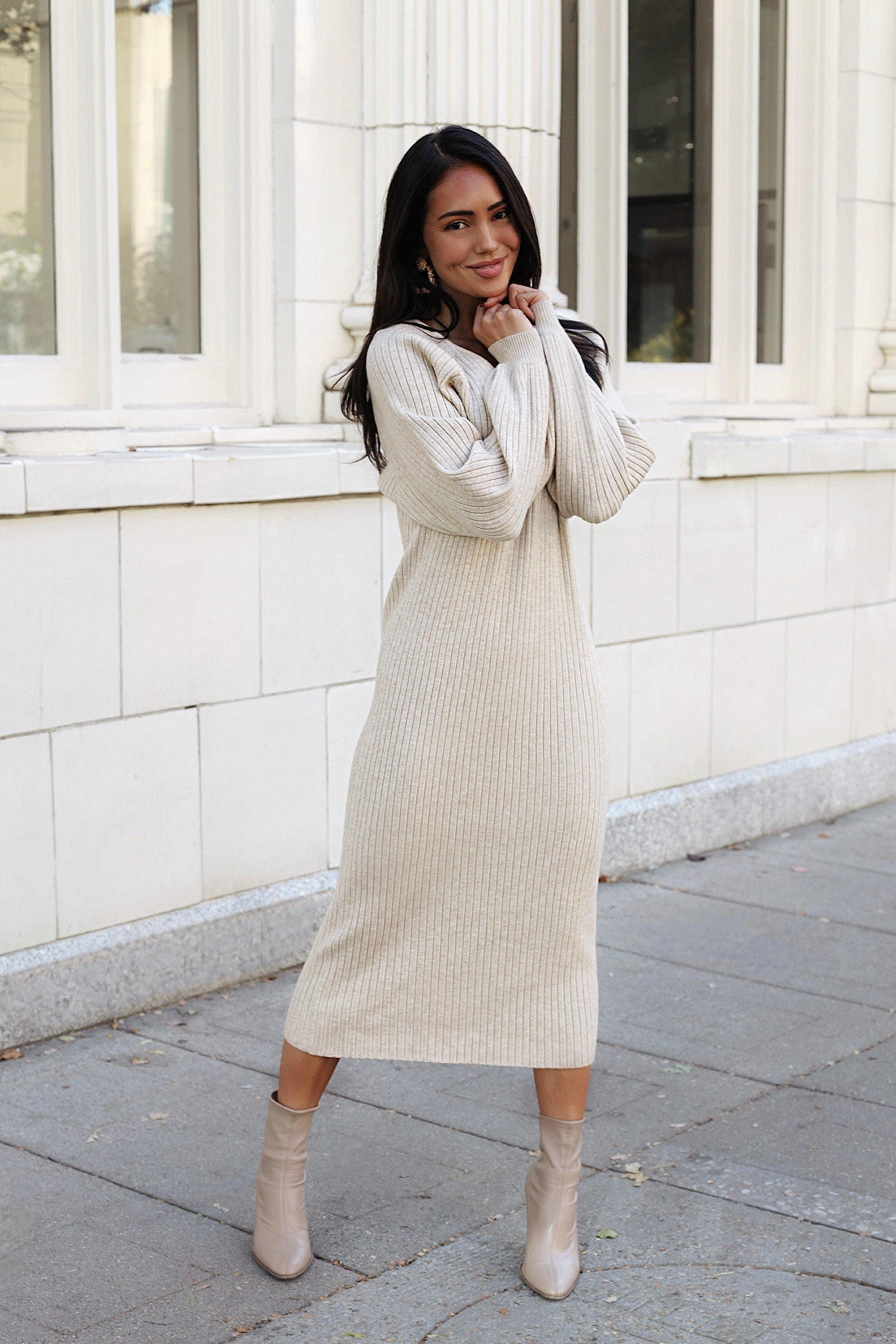 The Romee Modest Sweater Dress