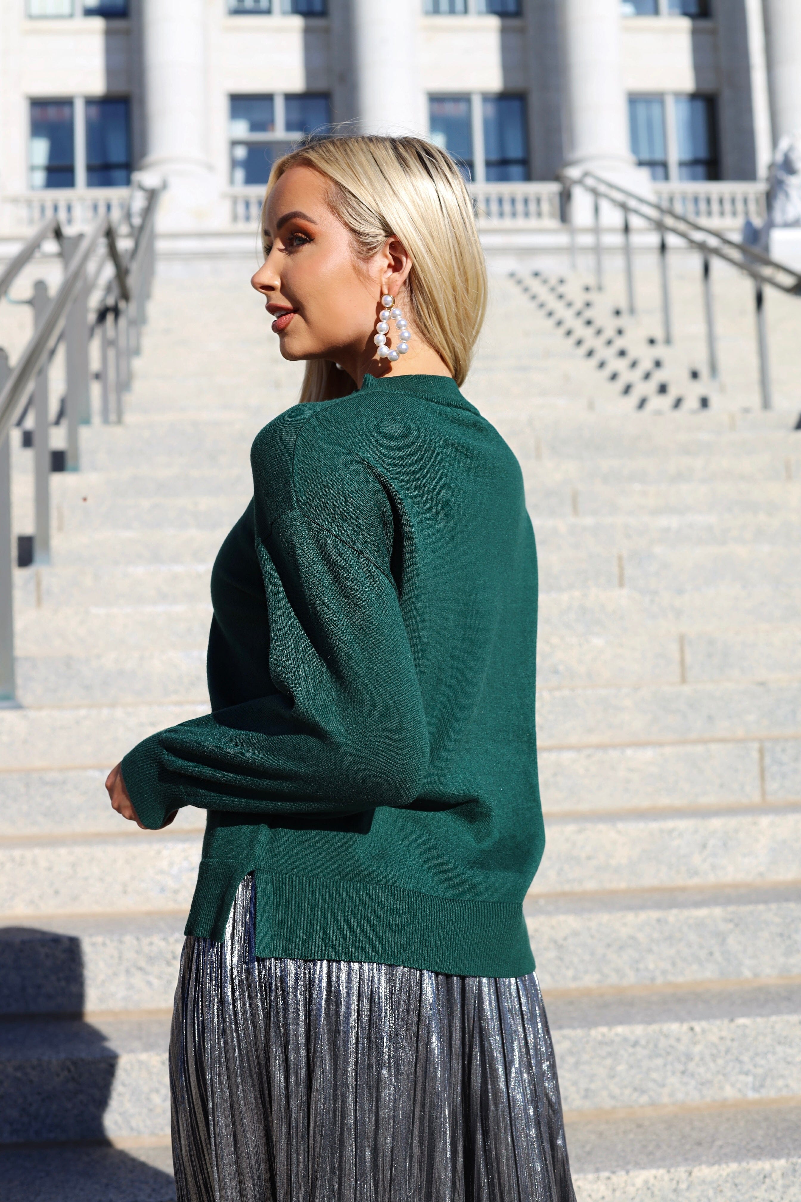 Chill Time Slouchy Sweater Tops vendor-unknown 