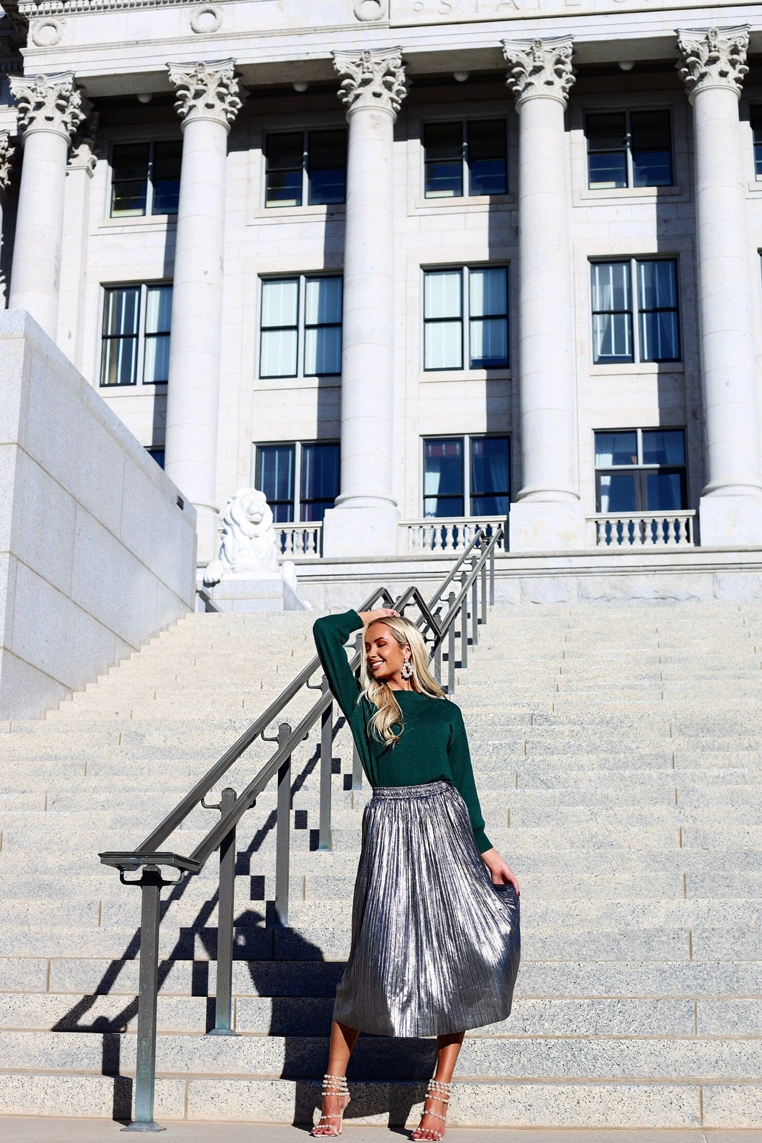 The Star-struck Metallic Skirt Skirts vendor-unknown 